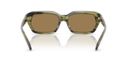 Gafas de Sol Michael Kors Lake Tahoe MK2265U Cuerno Verde Olivo y Marrón y Plateado Espejado