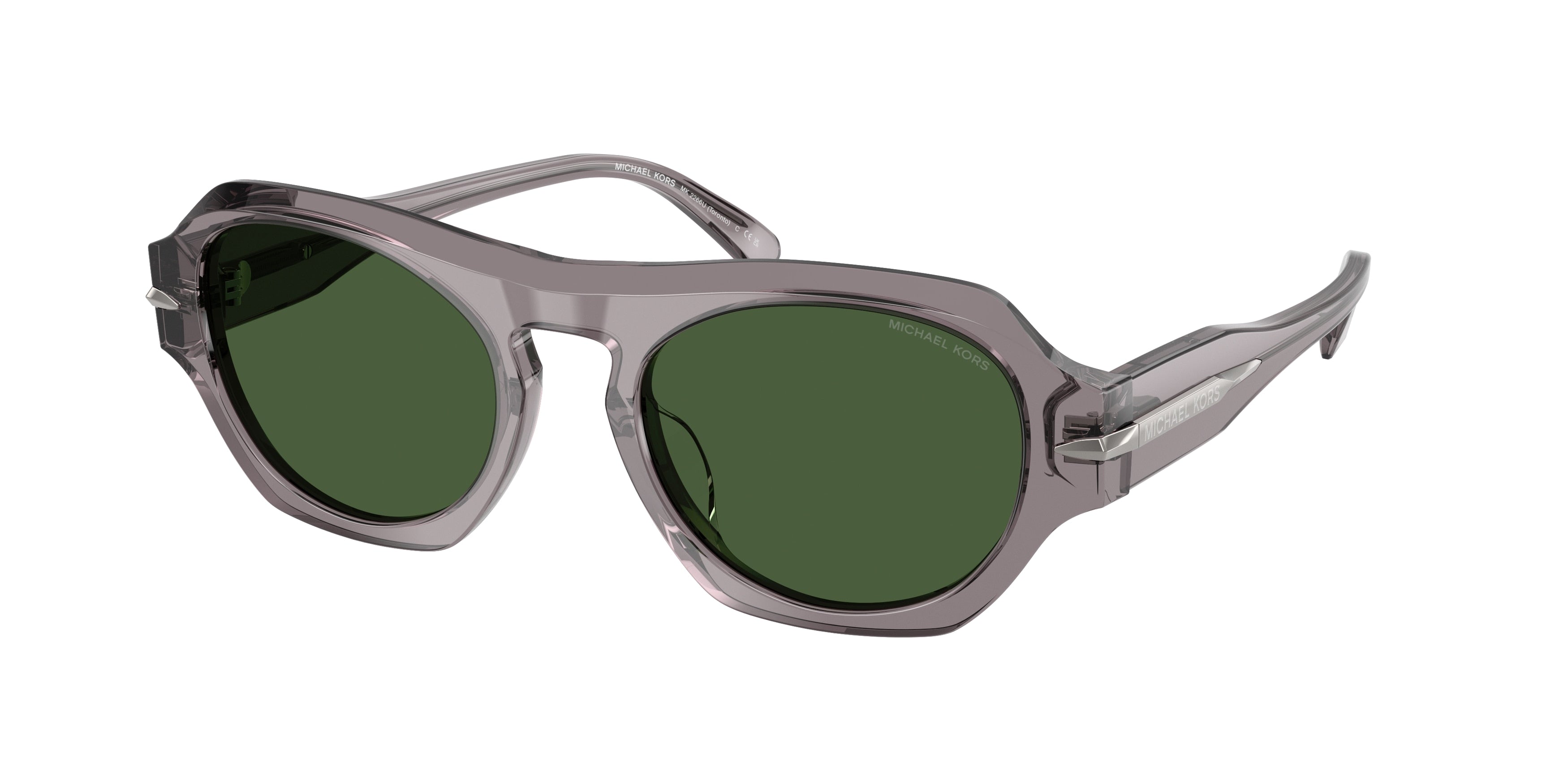 Gafas de Sol Michael Kors Toronto MK2266U Gris Traslúcido y Verde