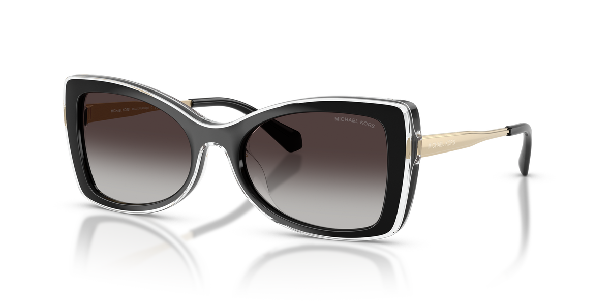 Gafas de Sol Michael Kors Malaga MK2272U Negro y Negro Degradé a Gris Claro