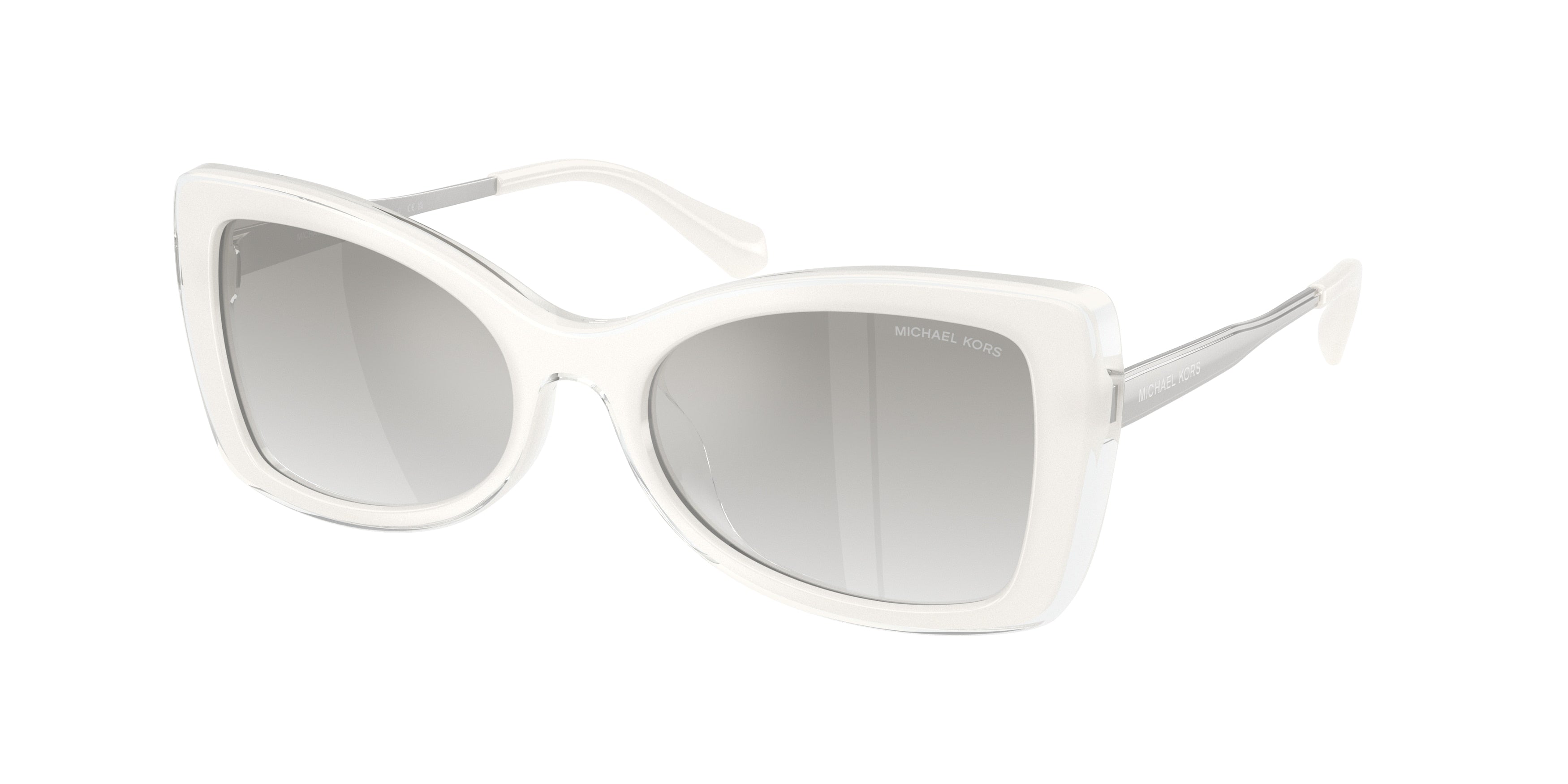 Gafas de Sol Michael Kors Malaga MK2272U Blanco y Gris y Transparente Degradé