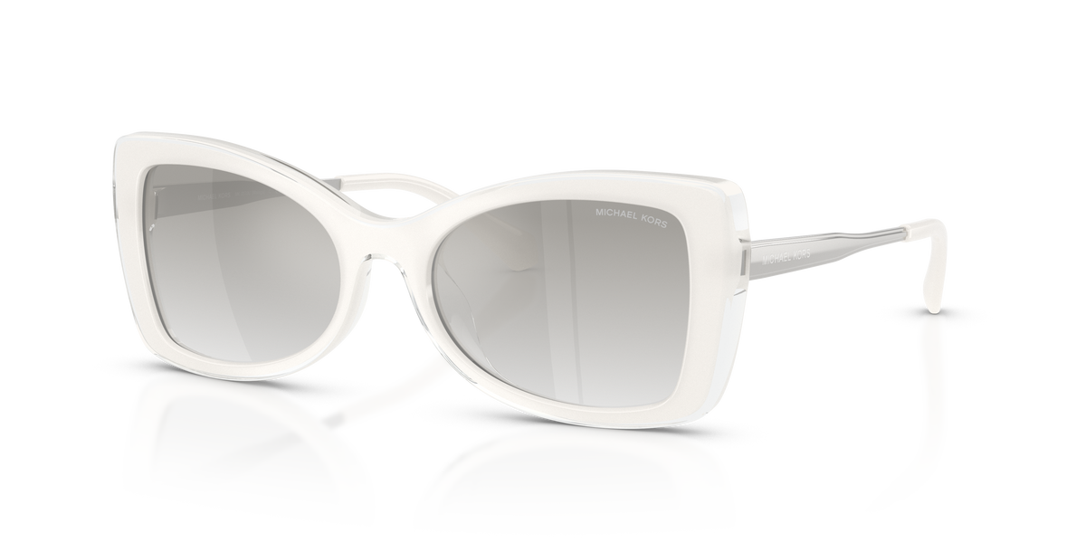 Gafas de Sol Michael Kors Malaga MK2272U Blanco y Gris y Transparente Degradé