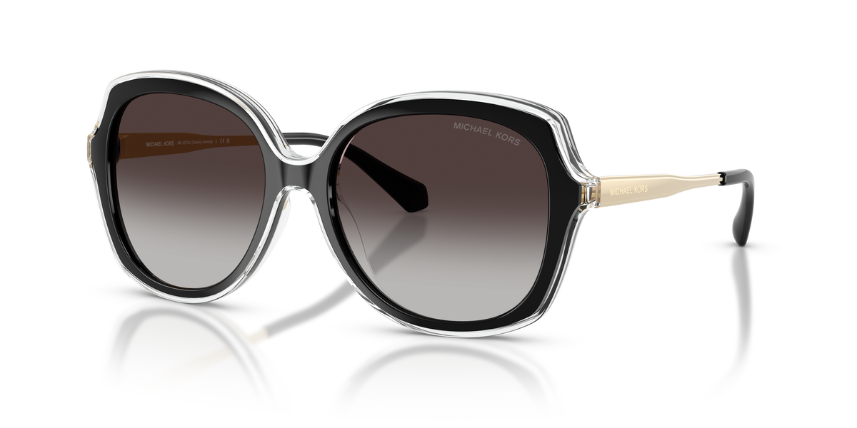 Gafas de Sol Michael Kors Canary Islands MK2273U Negro y Negro Degradé a Gris Claro