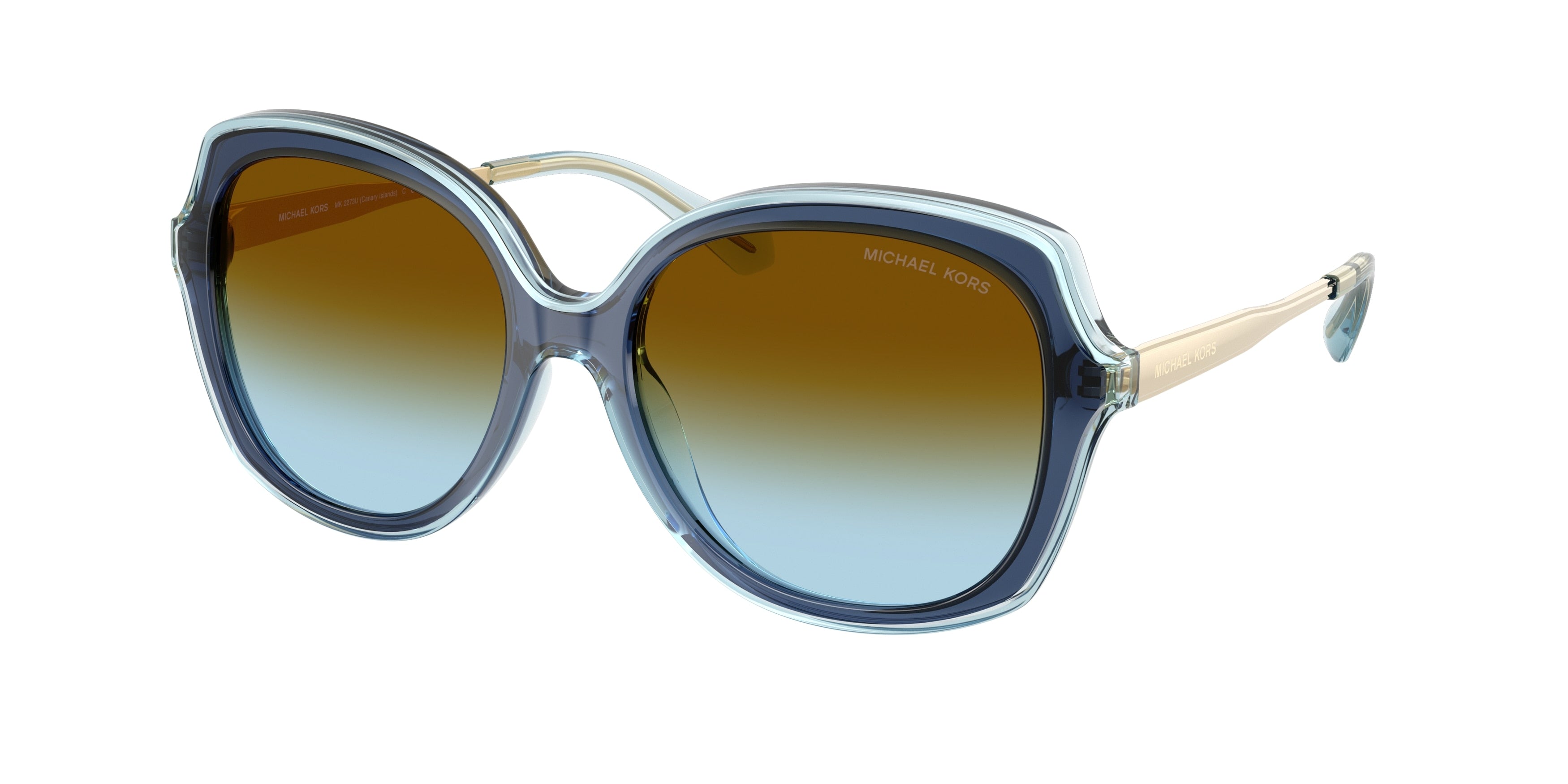Gafas de Sol Michael Kors Canary Islands MK2273U Azul Marino y Azul y Marrón