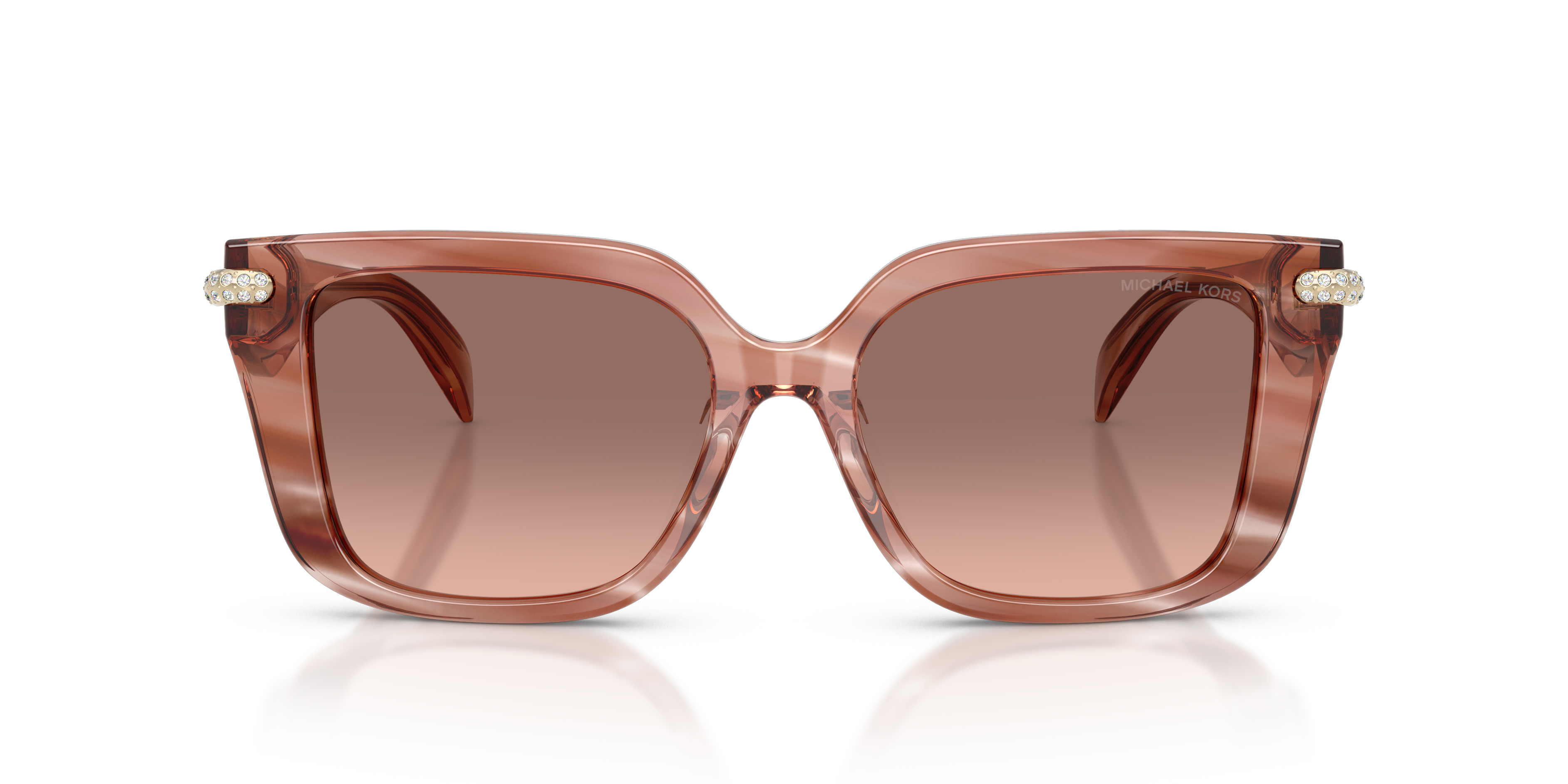 Gafas de Sol Michael Kors Santo Domingo MK2275BU Cuerno Rosa y Marrón y Rosa