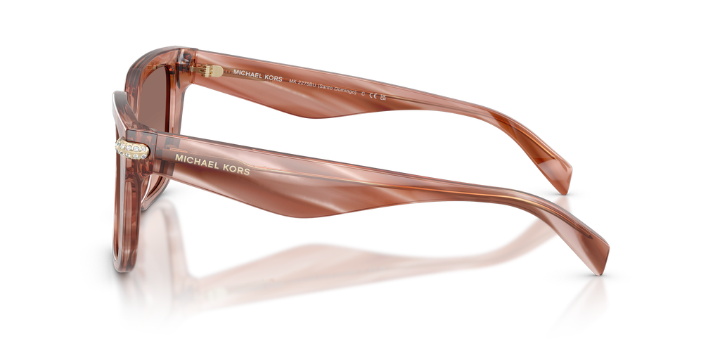 Gafas de Sol Michael Kors Santo Domingo MK2275BU Cuerno Rosa y Marrón y Rosa
