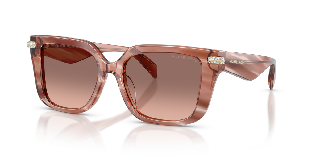 Gafas de Sol Michael Kors Santo Domingo MK2275BU Cuerno Rosa y Marrón y Rosa