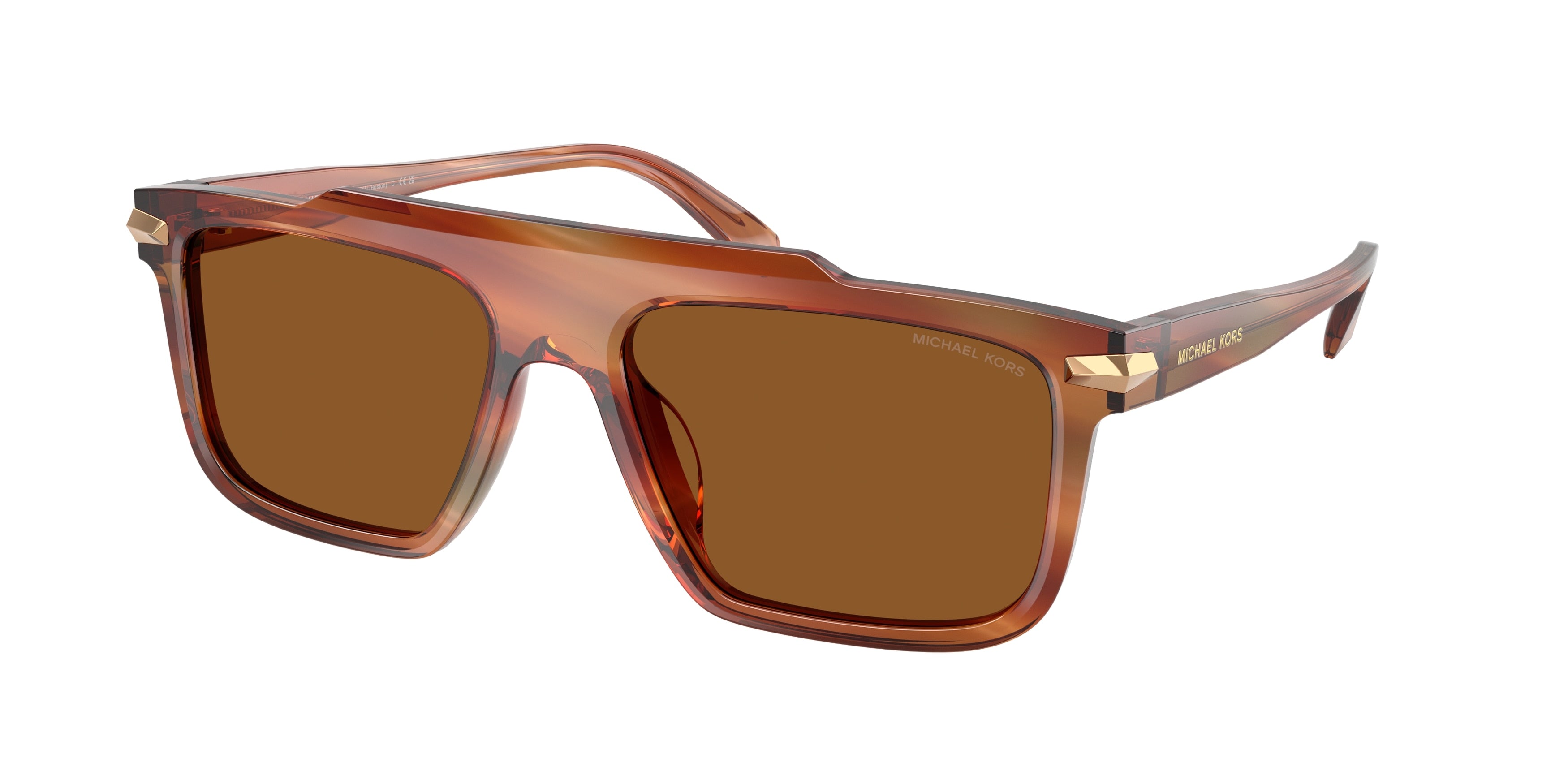 Gafas de Sol Michael Kors Boston MK2278U Cuerno Marrón y Ámbar