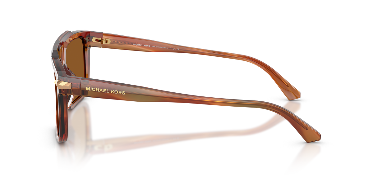 Gafas de Sol Michael Kors Boston MK2278U Cuerno Marrón y Ámbar