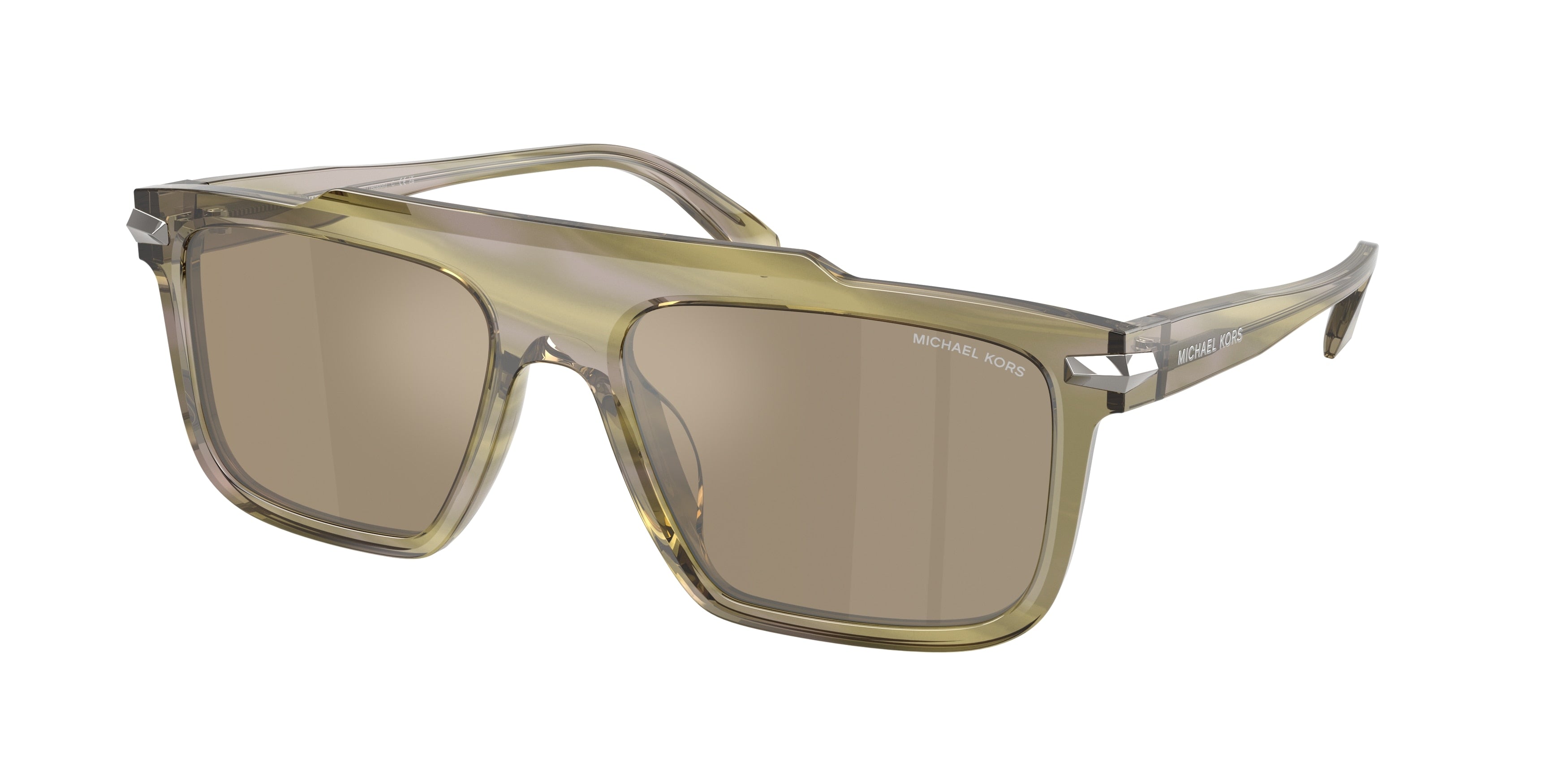 Gafas de Sol Michael Kors Boston MK2278U Cuerno Verde Olivo y Verde Olivo