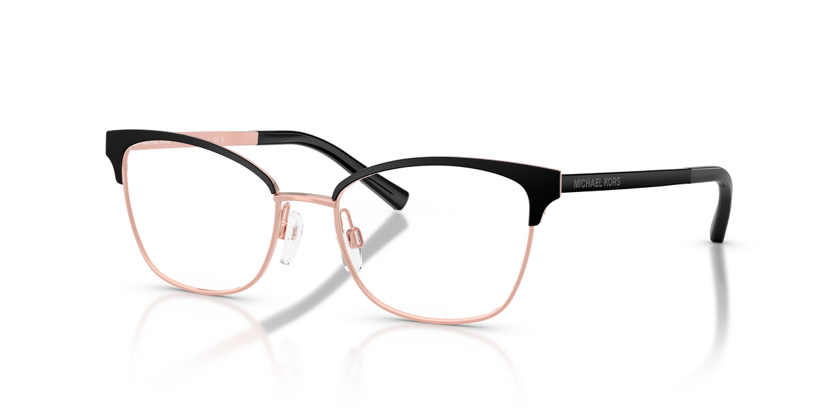 Gafas Oftálmicas Michael Kors Adrianna IV MK3012 Negro Mate/Oro Rosa