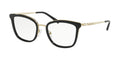 Gafas Oftálmicas Michael Kors Coconut Grove MK3032 Dorado Claro/Negro