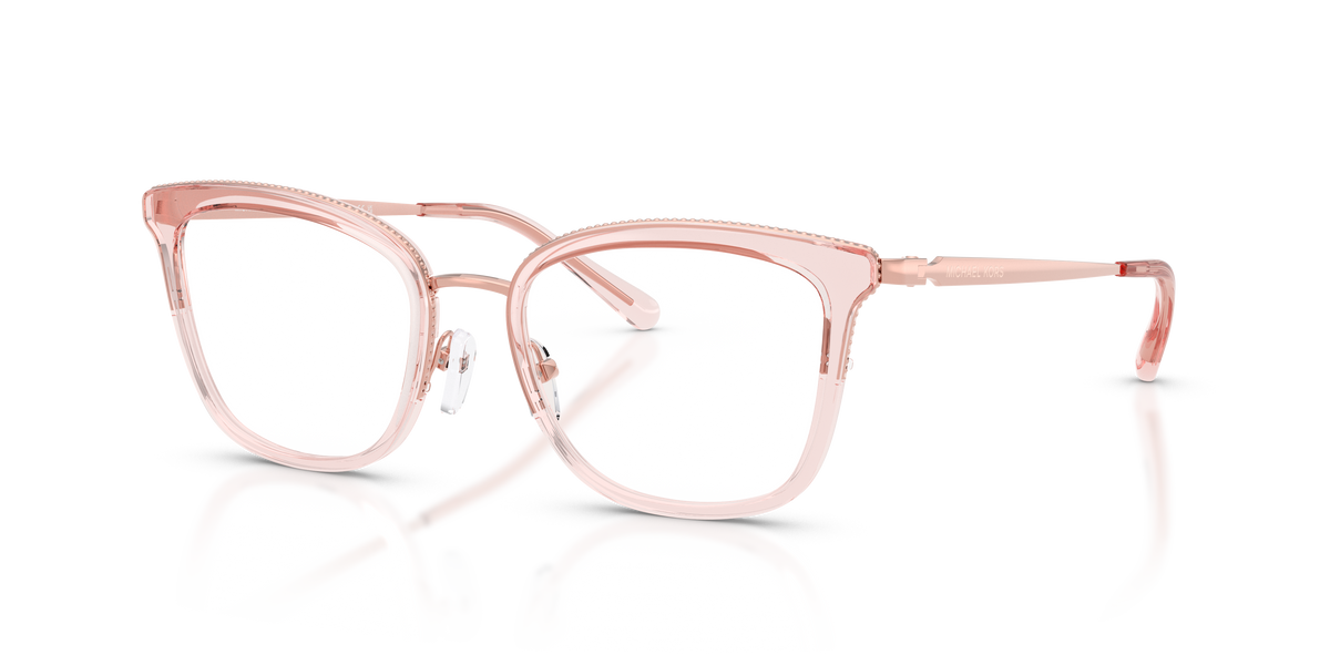 Gafas Oftálmicas Michael Kors Coconut Grove MK3032 Oro Rosa/Rosa Traslúcido