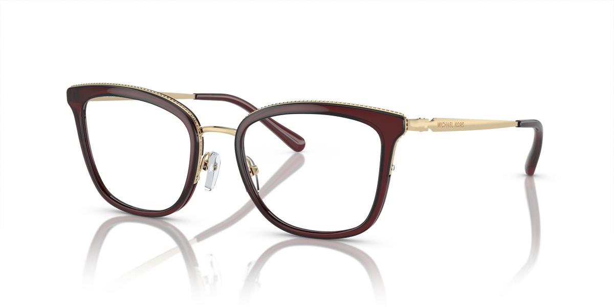Gafas Oftálmicas Michael Kors Coconut Grove MK3032 Rojo Oscuro
