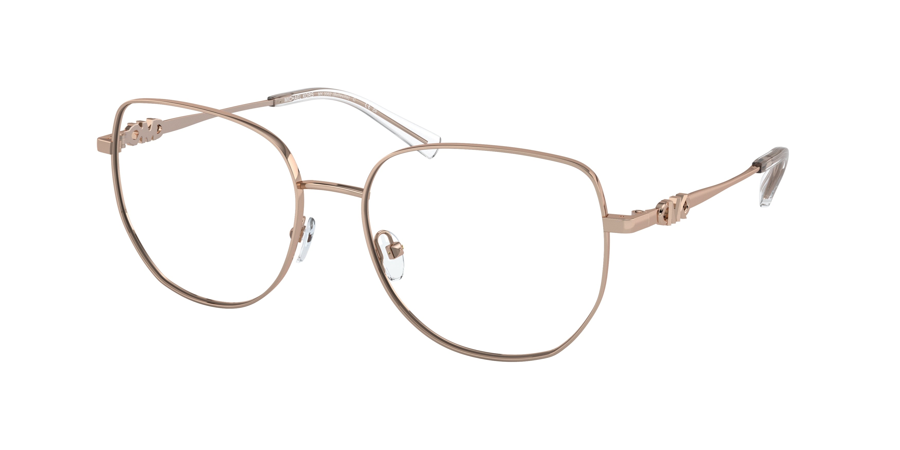 Gafas Oftálmicas Michael Kors Belleville MK3062 Oro Rosa