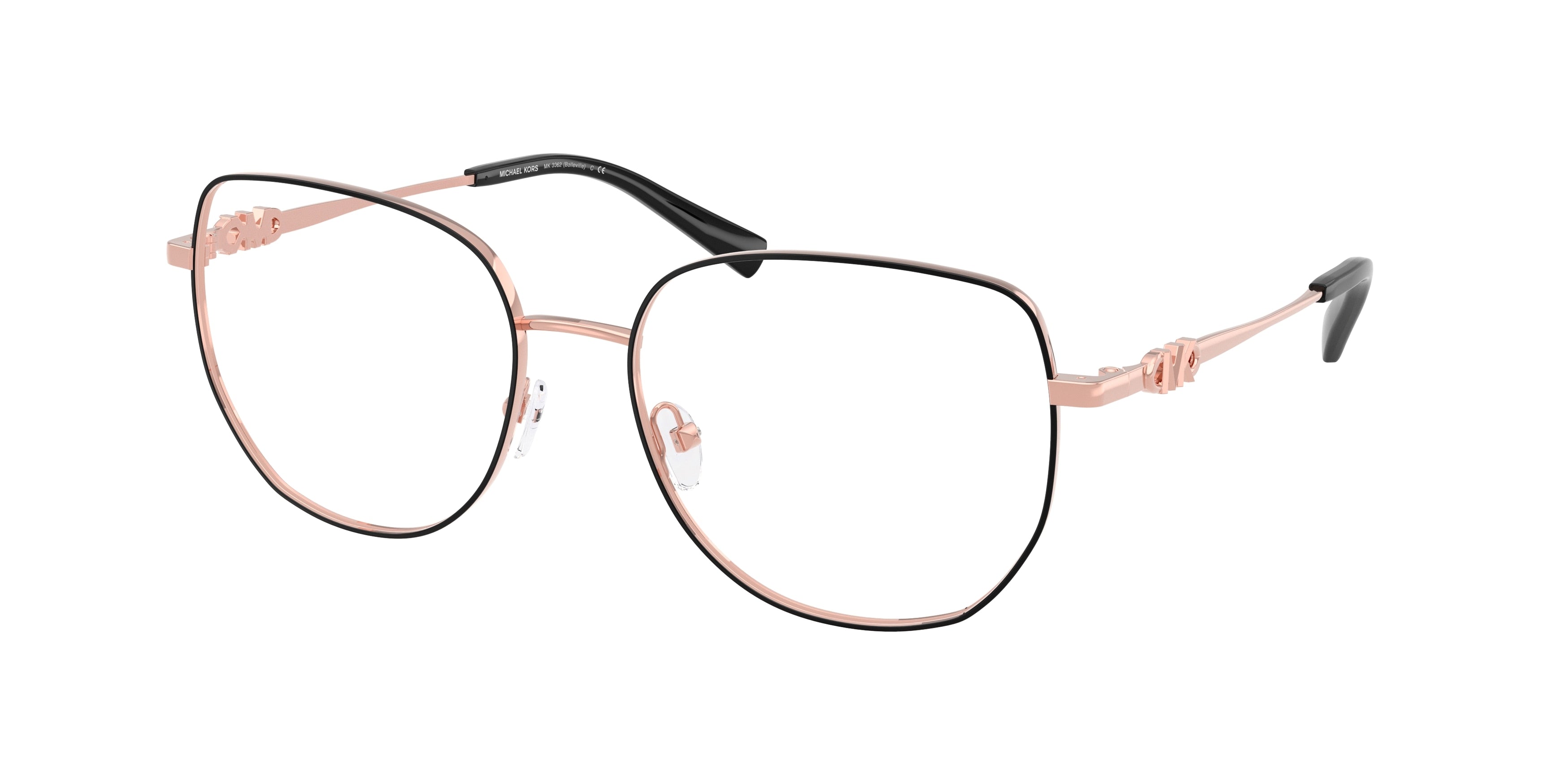 Gafas Oftálmicas Michael Kors Belleville MK3062 Negro Brillante