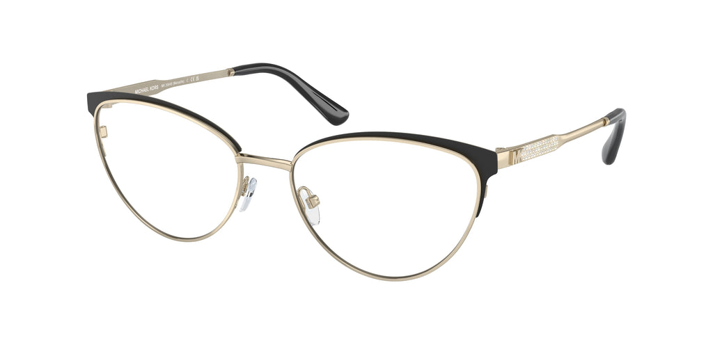 Gafas Oftálmicas Michael Kors Marsaille MK3064B Dorado Claro/Negro Mate