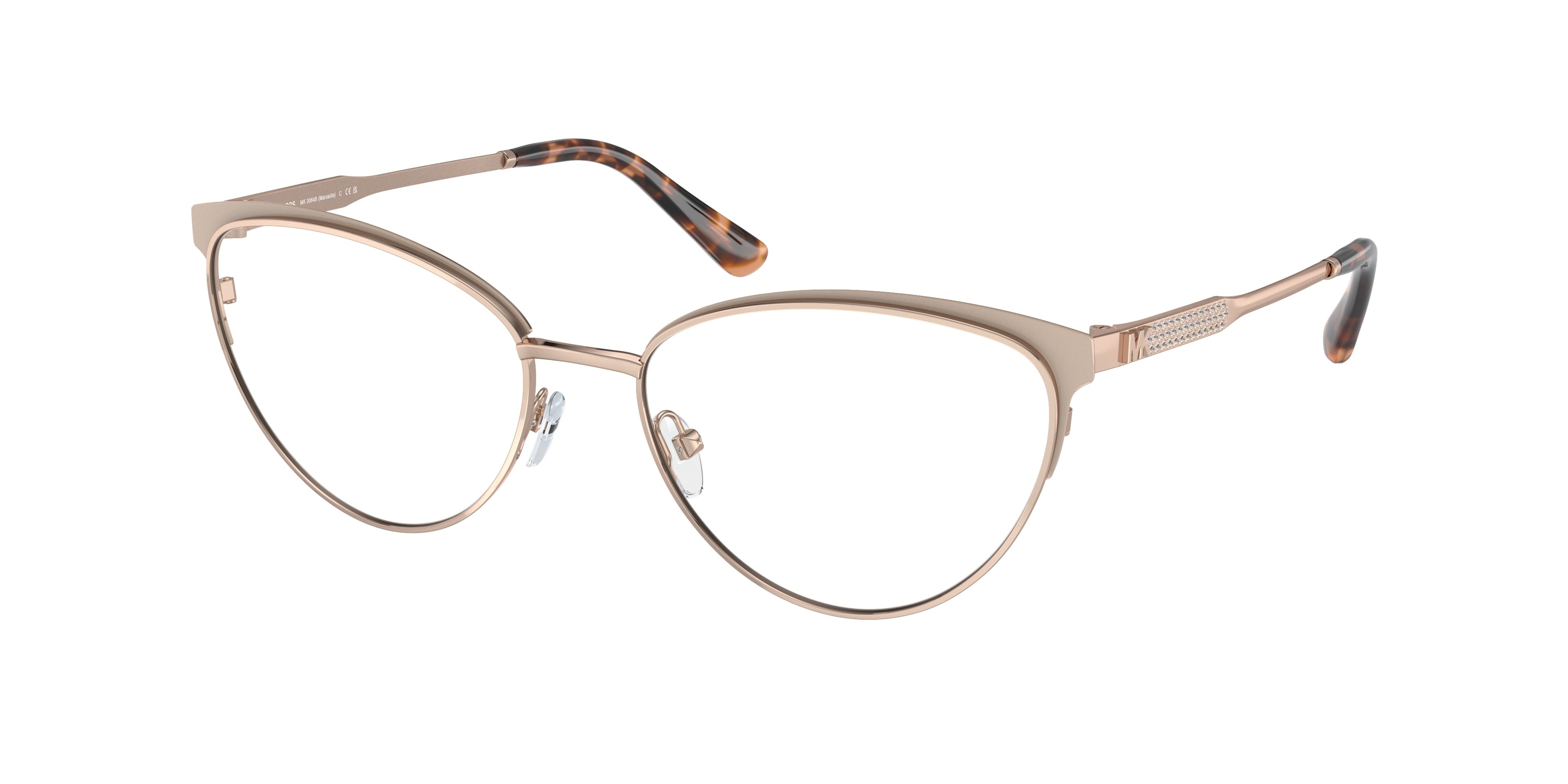 Gafas Oftálmicas Michael Kors Marsaille MK3064B Oro Rosa/Rosa