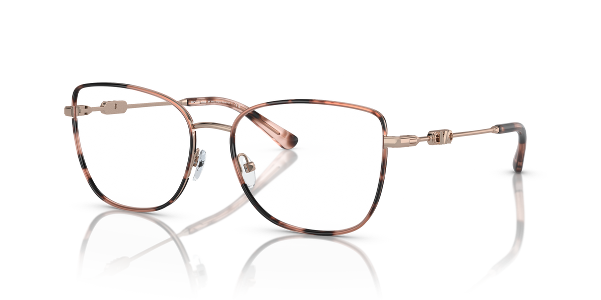 Gafas Oftálmicas Michael Kors Empire Square 3 MK3065J Oro Rosa/Carey Rosa