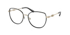 Gafas Oftálmicas Michael Kors Empire Round MK3066J Dorado Claro/Negro