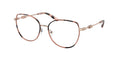 Gafas Oftálmicas Michael Kors Empire Round MK3066J Oro Rosa/Carey Rosa