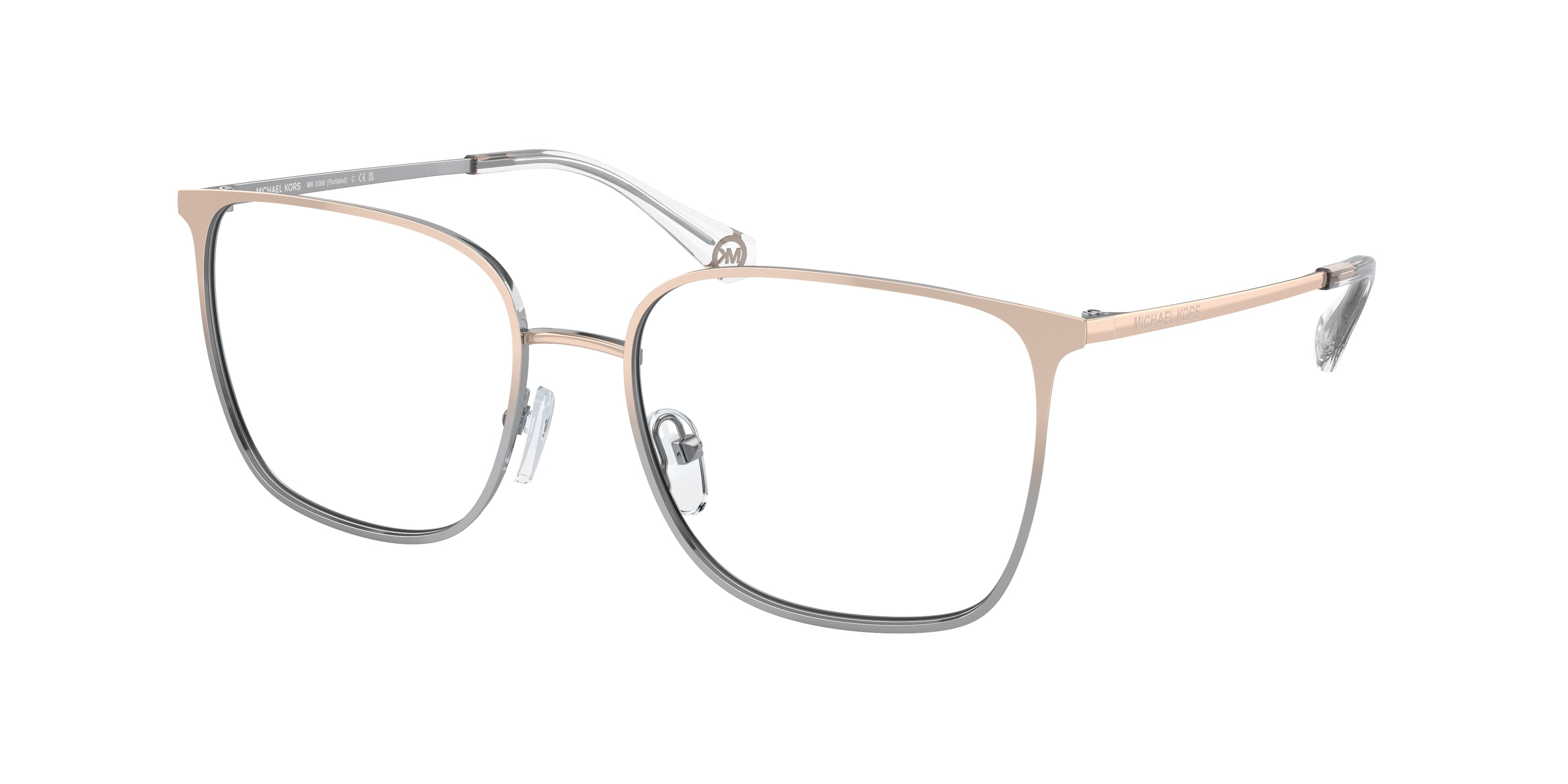Gafas Oftálmicas Michael Kors Portland MK3068 Oro Rosa