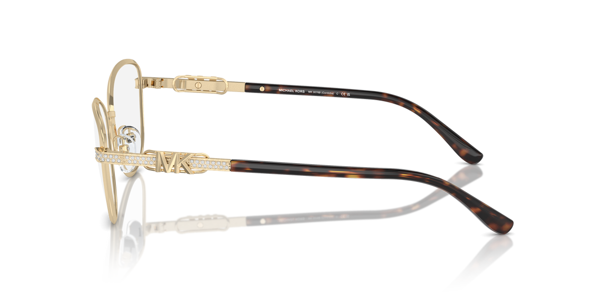 Gafas Oftálmicas Michael Kors Cordoba MK3076B Dorado Claro Brillante