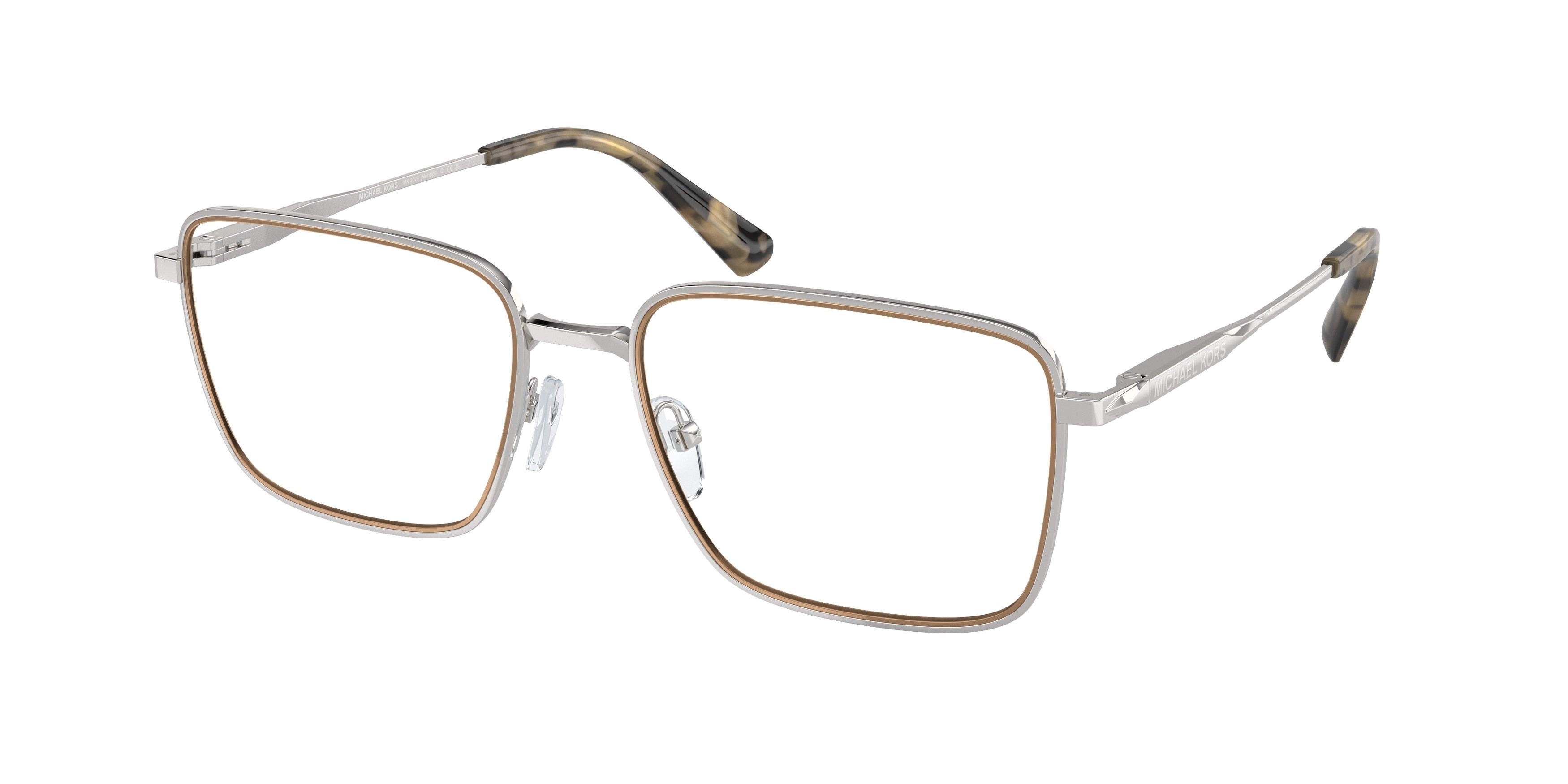 Gafas Oftálmicas Michael Kors Méribel MK3079 Plateado Brillante