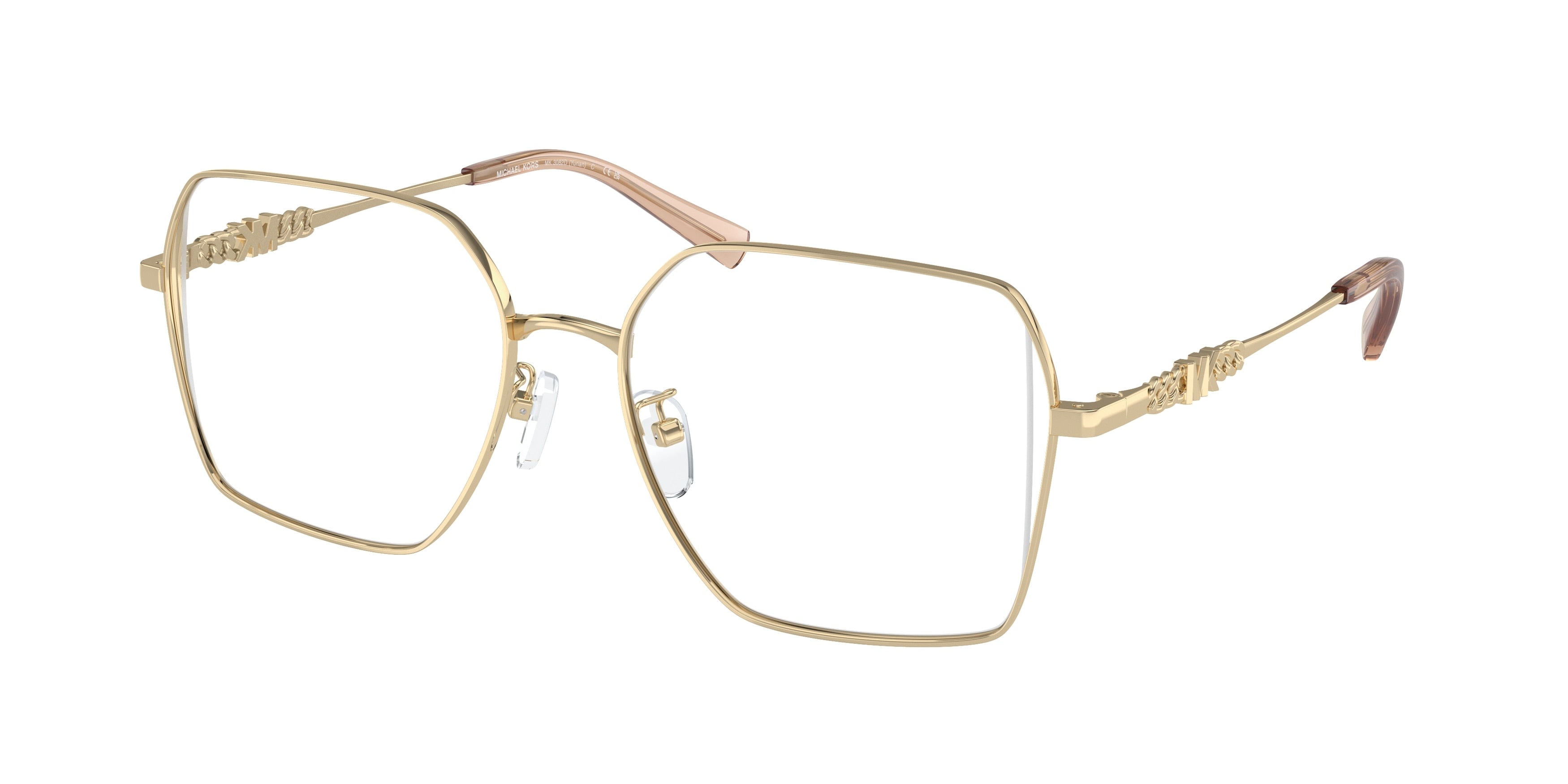 Gafas Oftálmicas Michael Kors Yunan MK3082D Dorado Claro Brillante