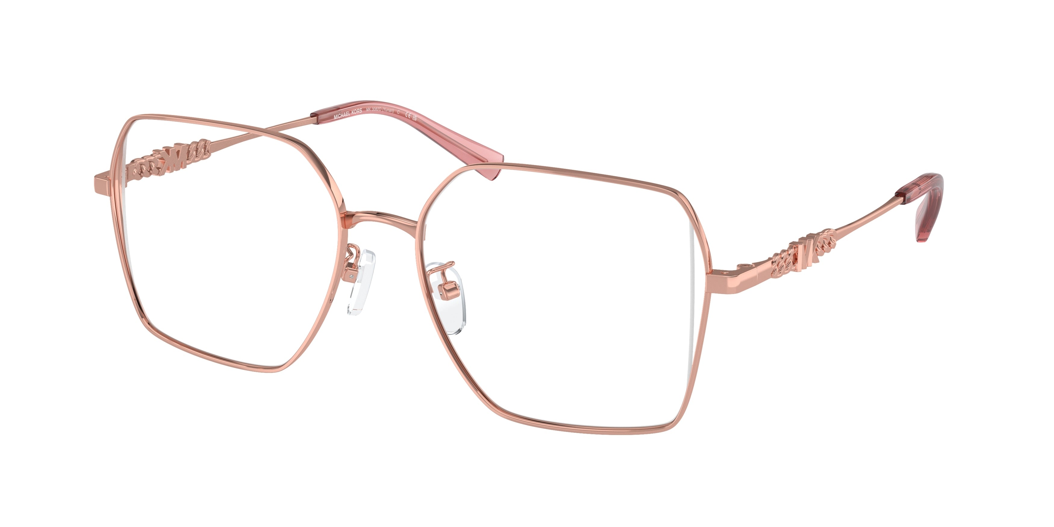 Gafas Oftálmicas Michael Kors Yunan MK3082D Oro Rosa Brillante