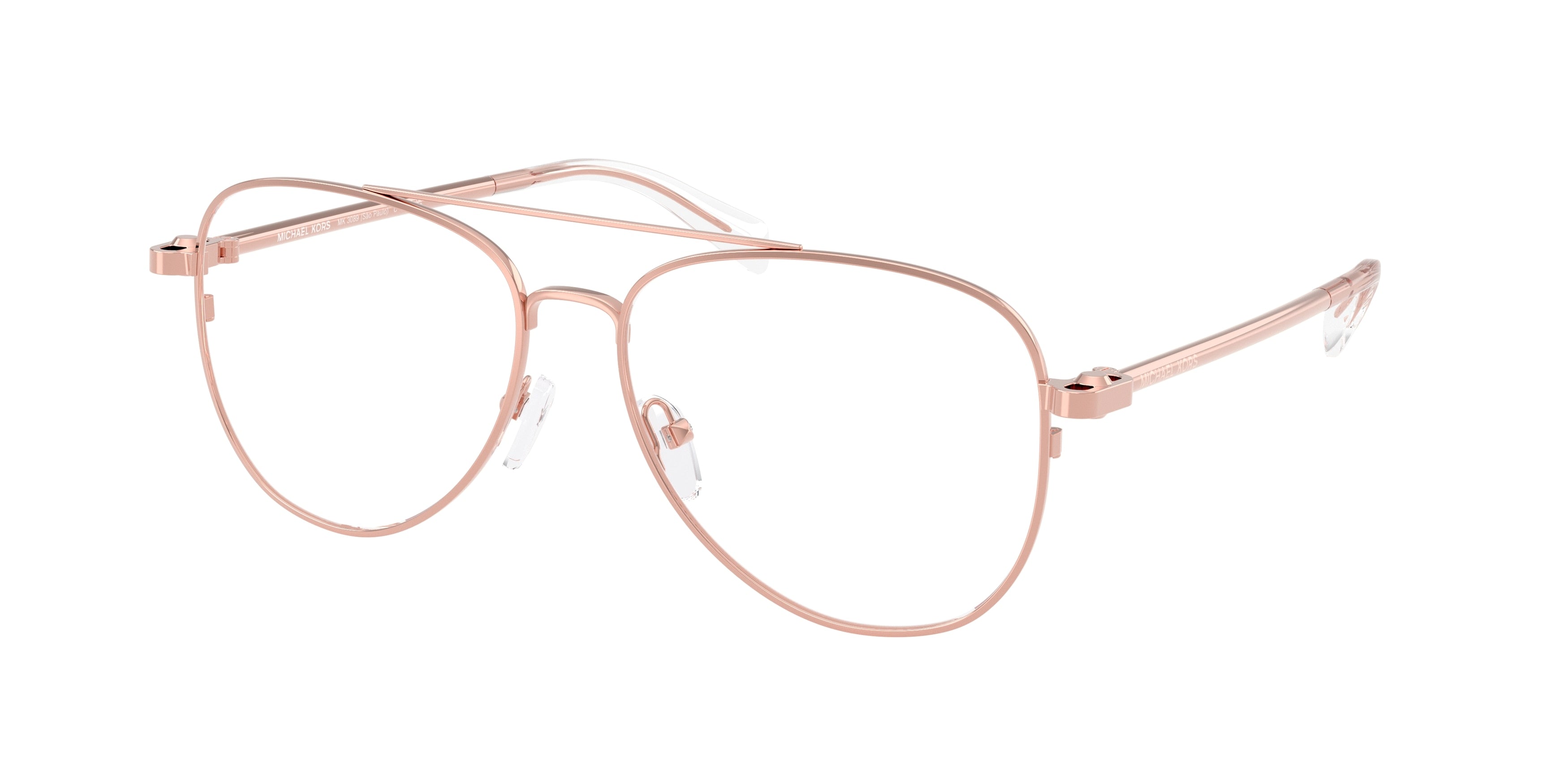 Gafas Oftálmicas Michael Kors São Paulo MK3089 Oro rosa brillante