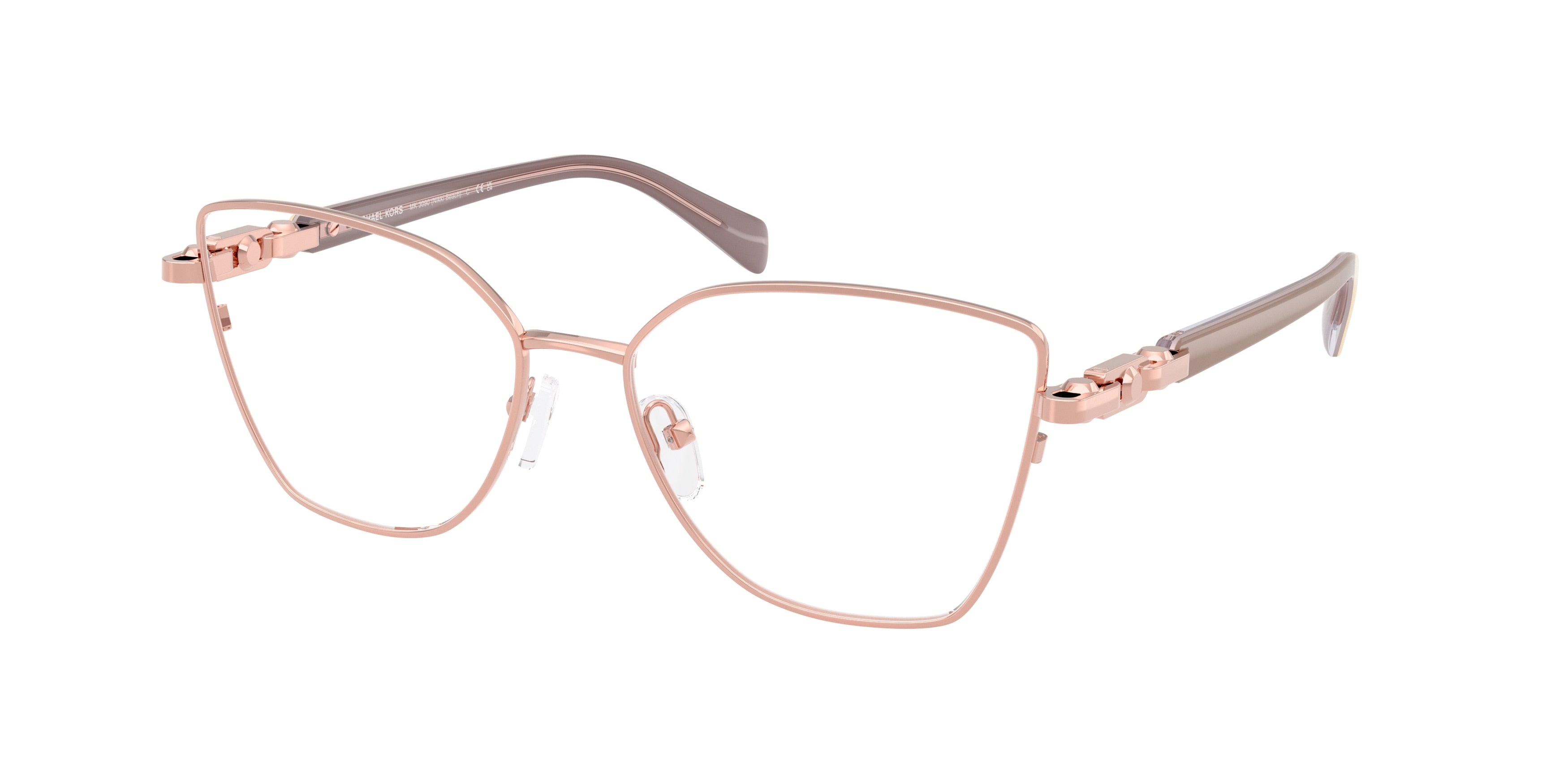 Gafas Oftálmicas Michael Kors Nikki Beach MK3090 Oro rosa brillante