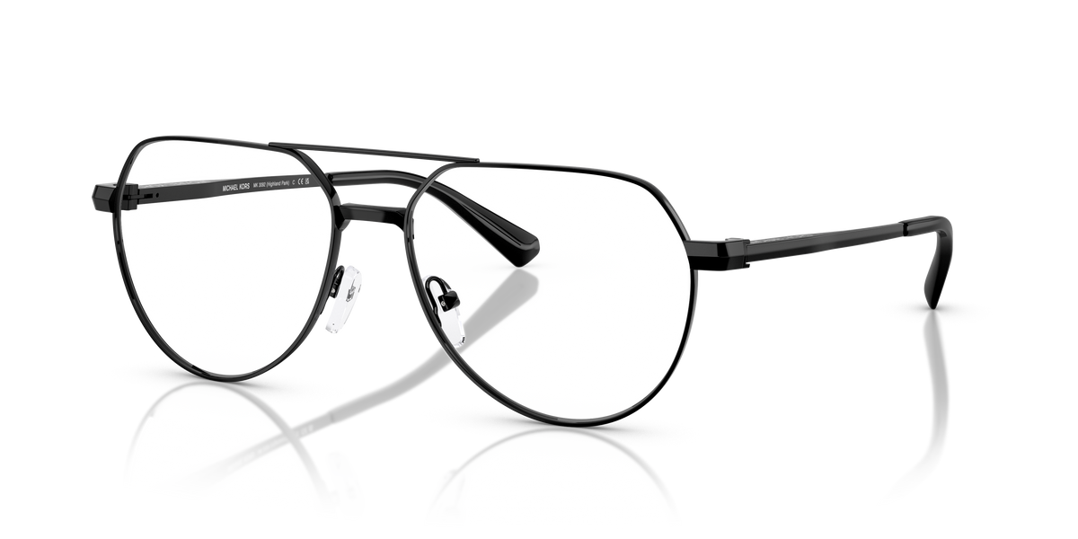 Gafas Oftálmicas Michael Kors Highland Park MK3092 Negro Brillante