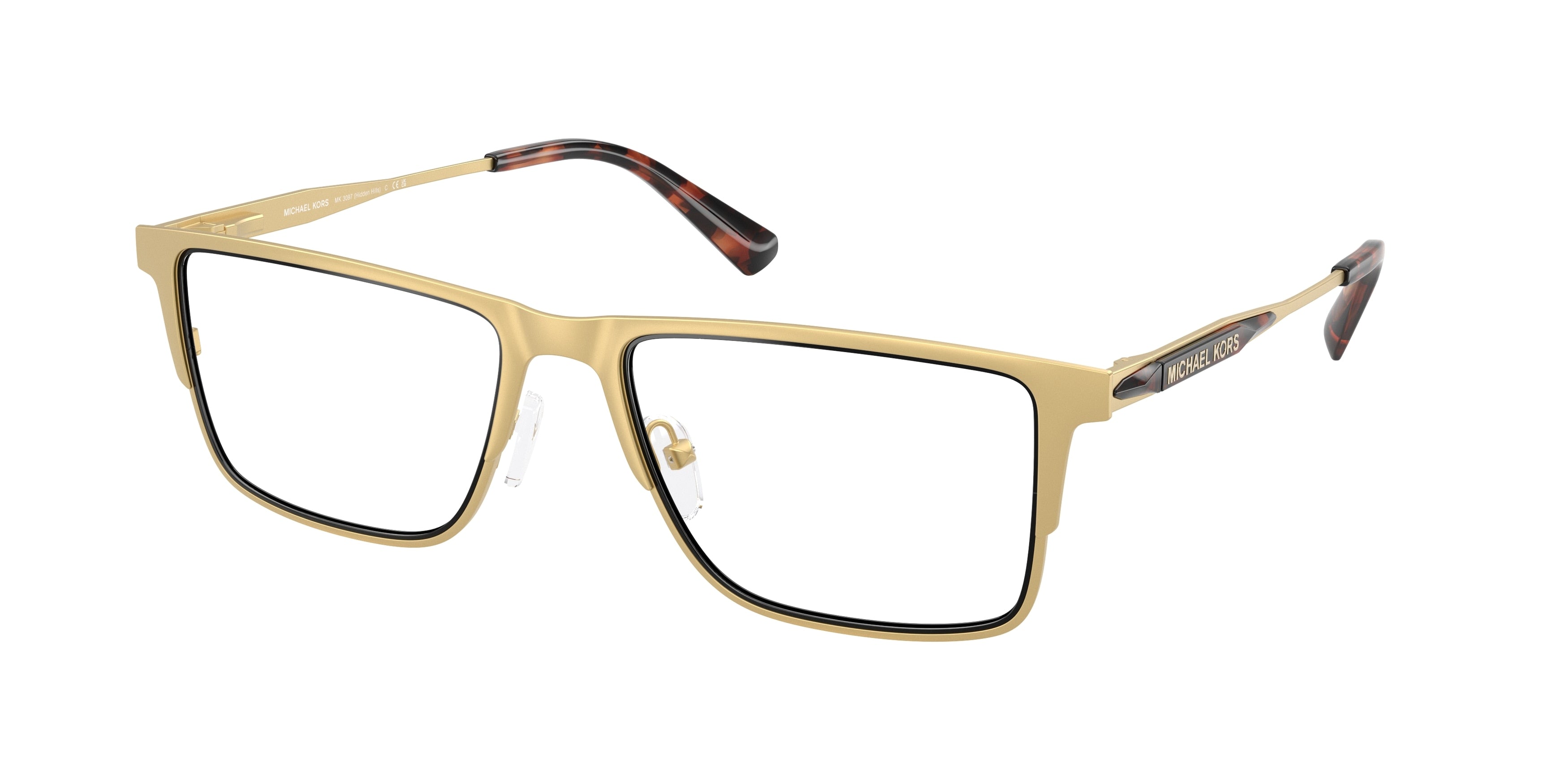 Gafas Oftálmicas Michael Kors Hidden Hills MK3097 Dorado y Amarillo