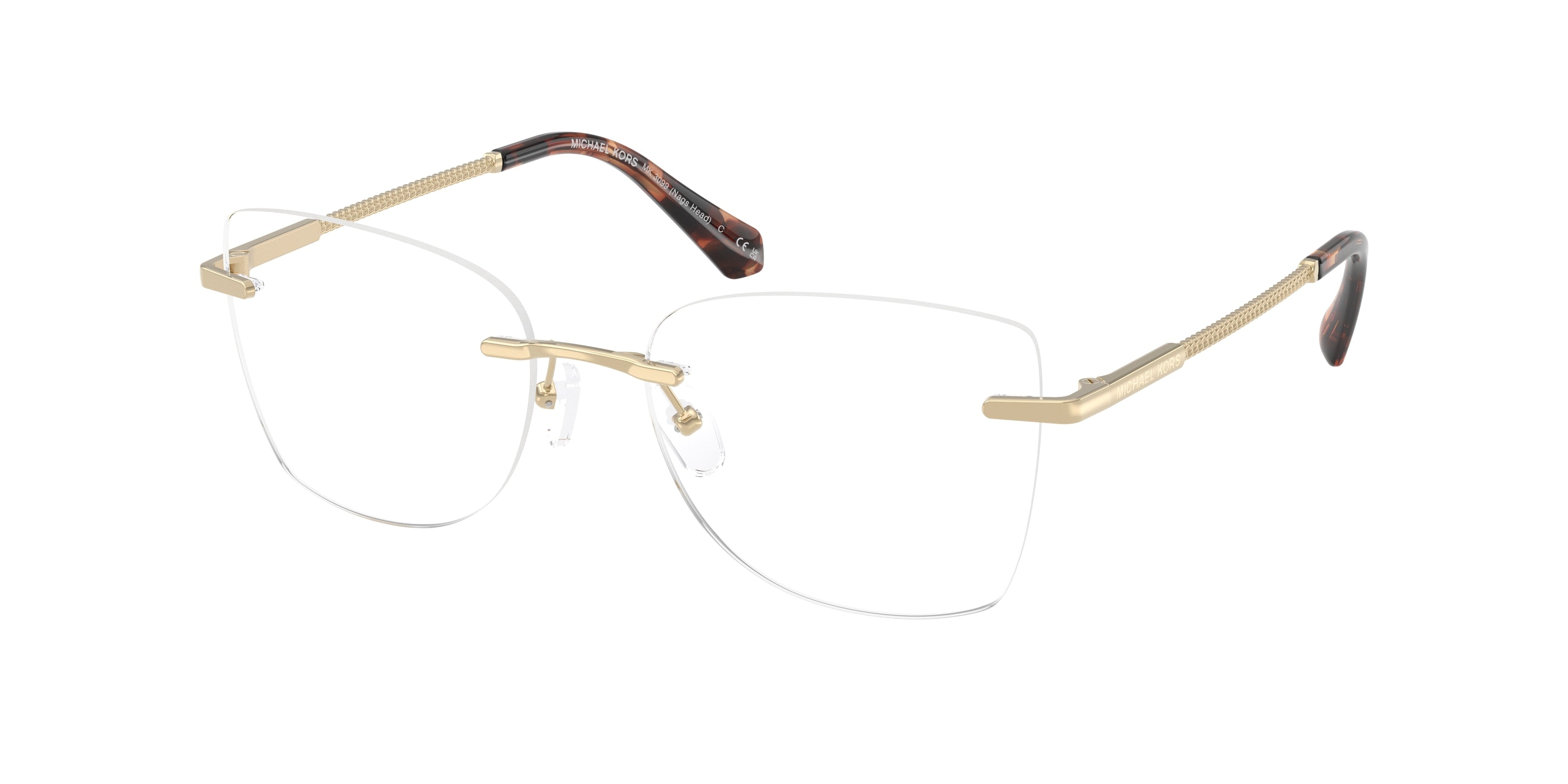 Gafas Oftálmicas Michael Kors Nags Head MK3099 Dorado Claro