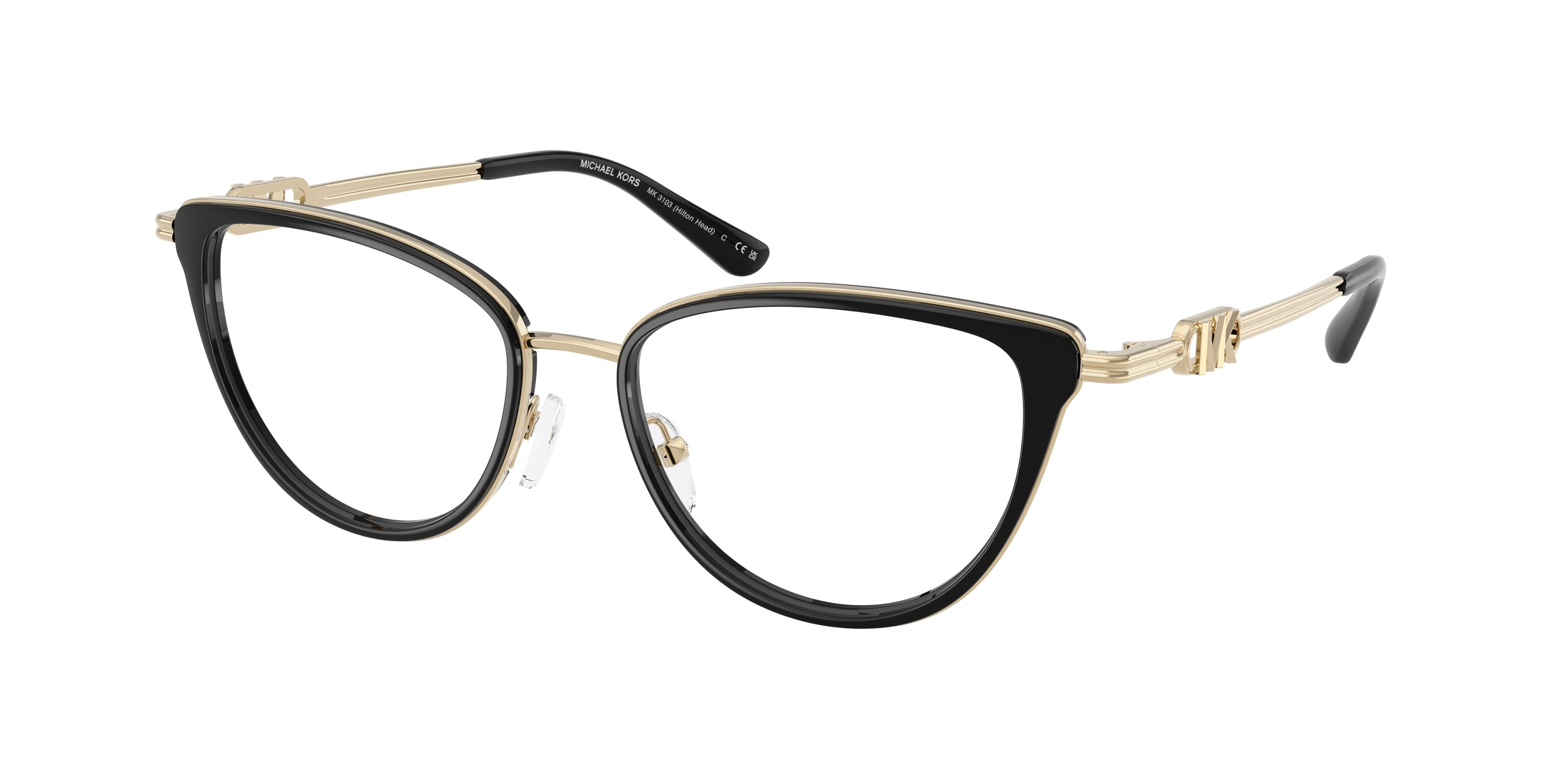 Gafas Oftálmicas Michael Kors Hilton Head MK3103 Negro