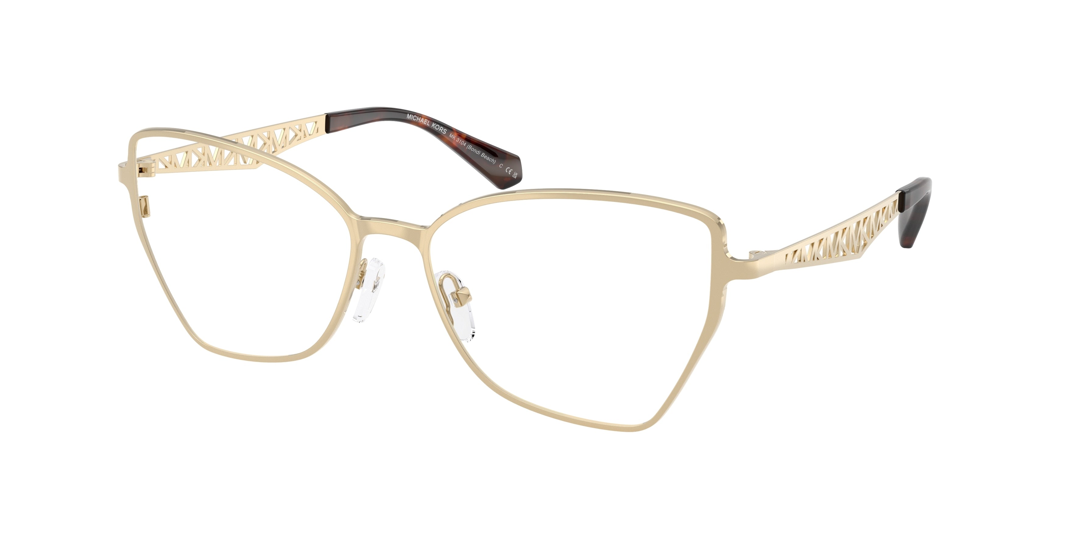 Gafas Oftálmicas Michael Kors Bondi Beach MK3104 Dorado Claro