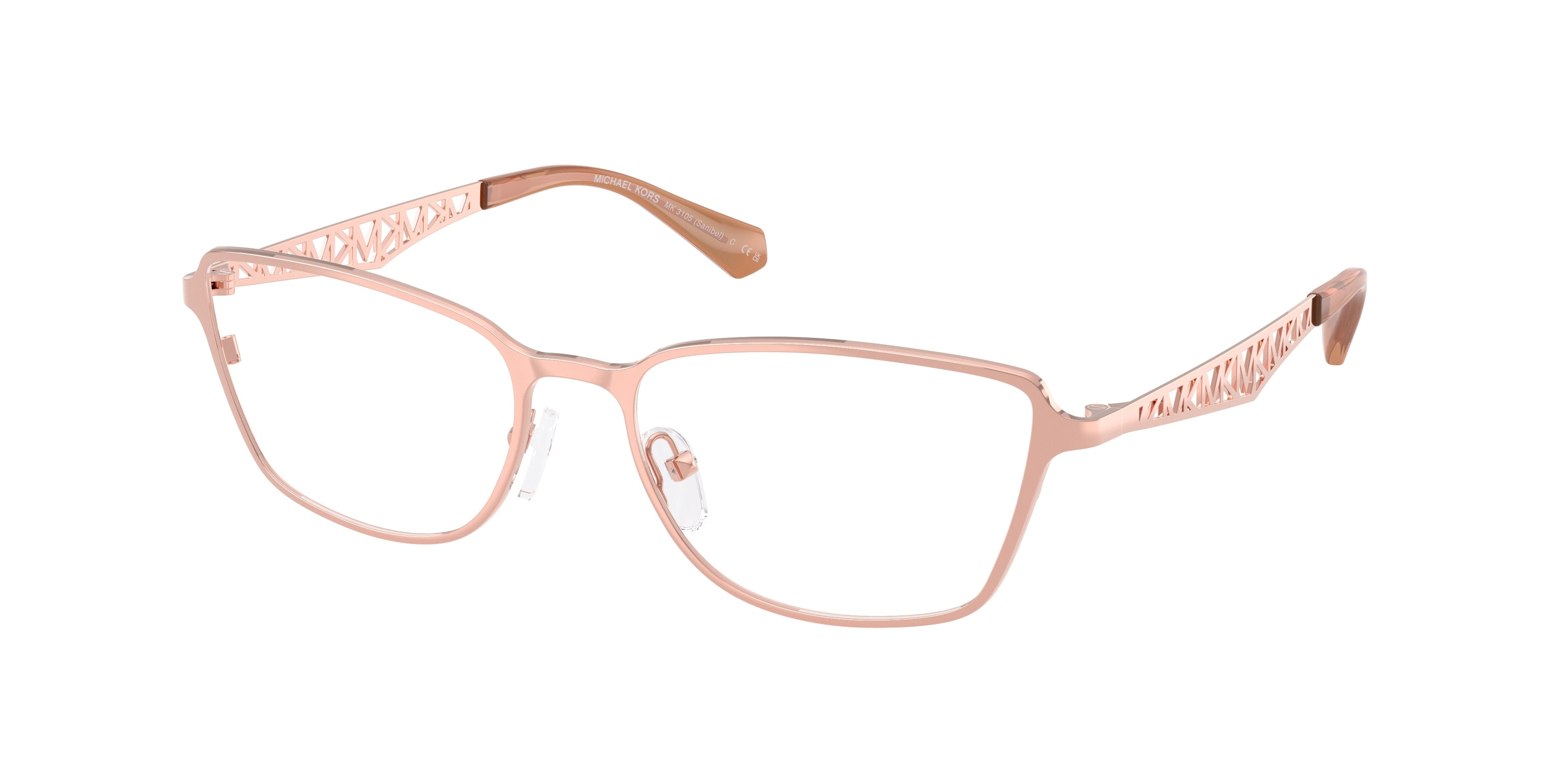 Gafas Oftálmicas Michael Kors Sanibel MK3105 Oro Rosa