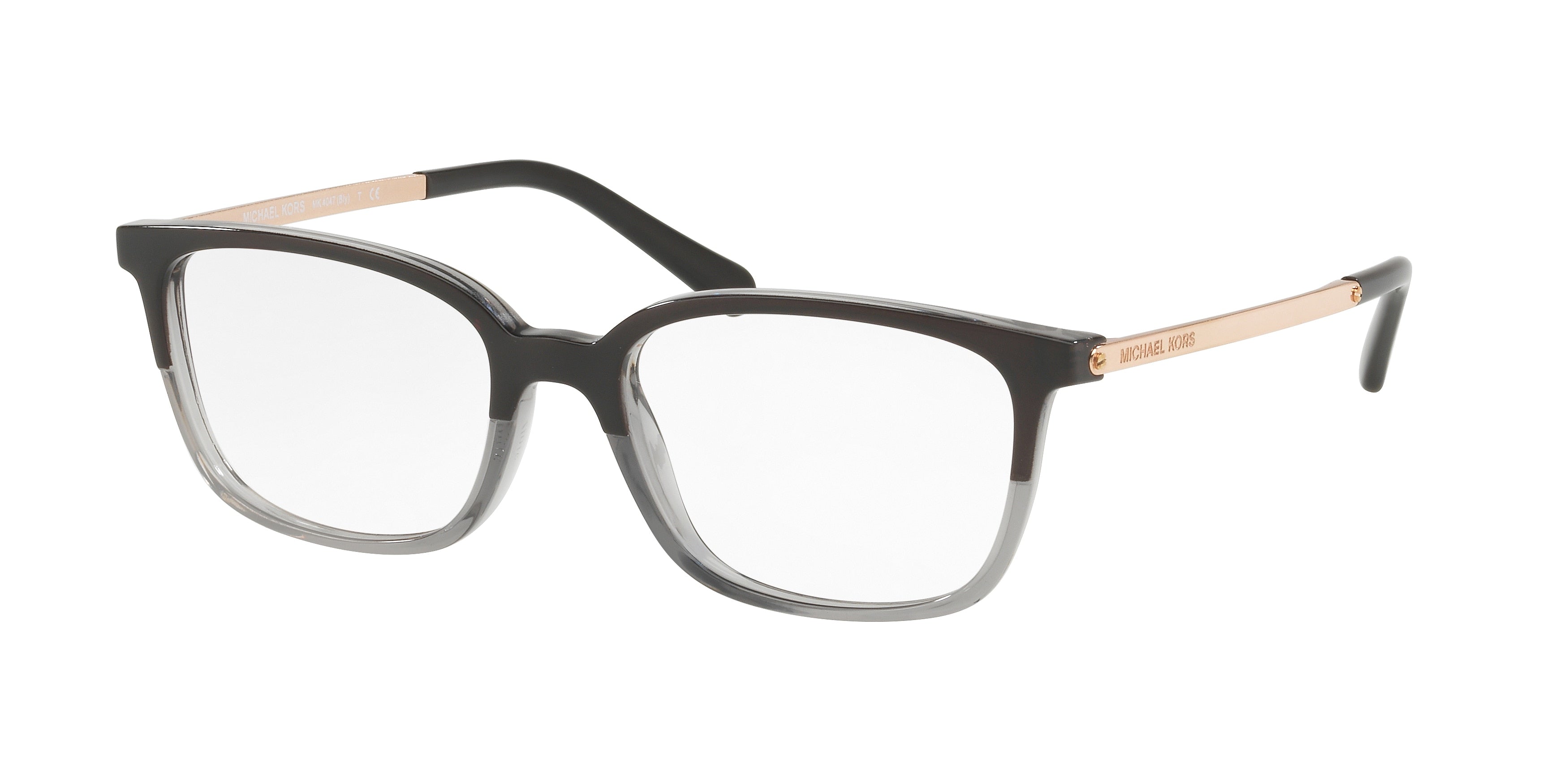 Gafas Oftálmicas Michael Kors Bly MK4047 Negro/Gris Traslúcido