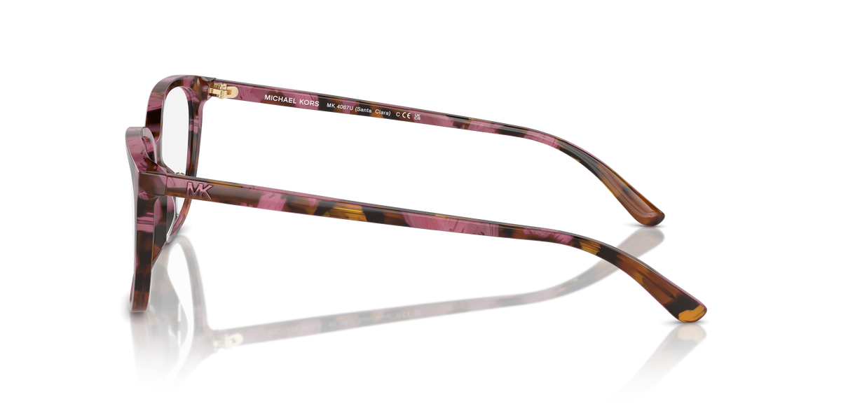 Gafas Oftálmicas Michael Kors Santa Clara MK4067U Carey estampado ciruela