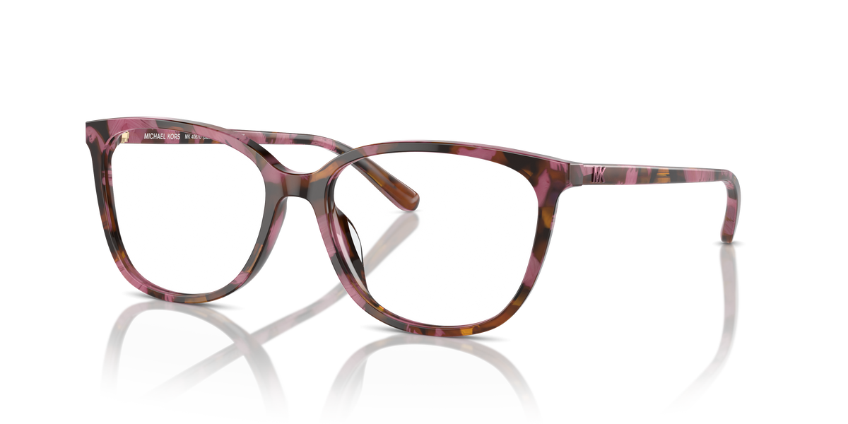 Gafas Oftálmicas Michael Kors Santa Clara MK4067U Carey estampado ciruela