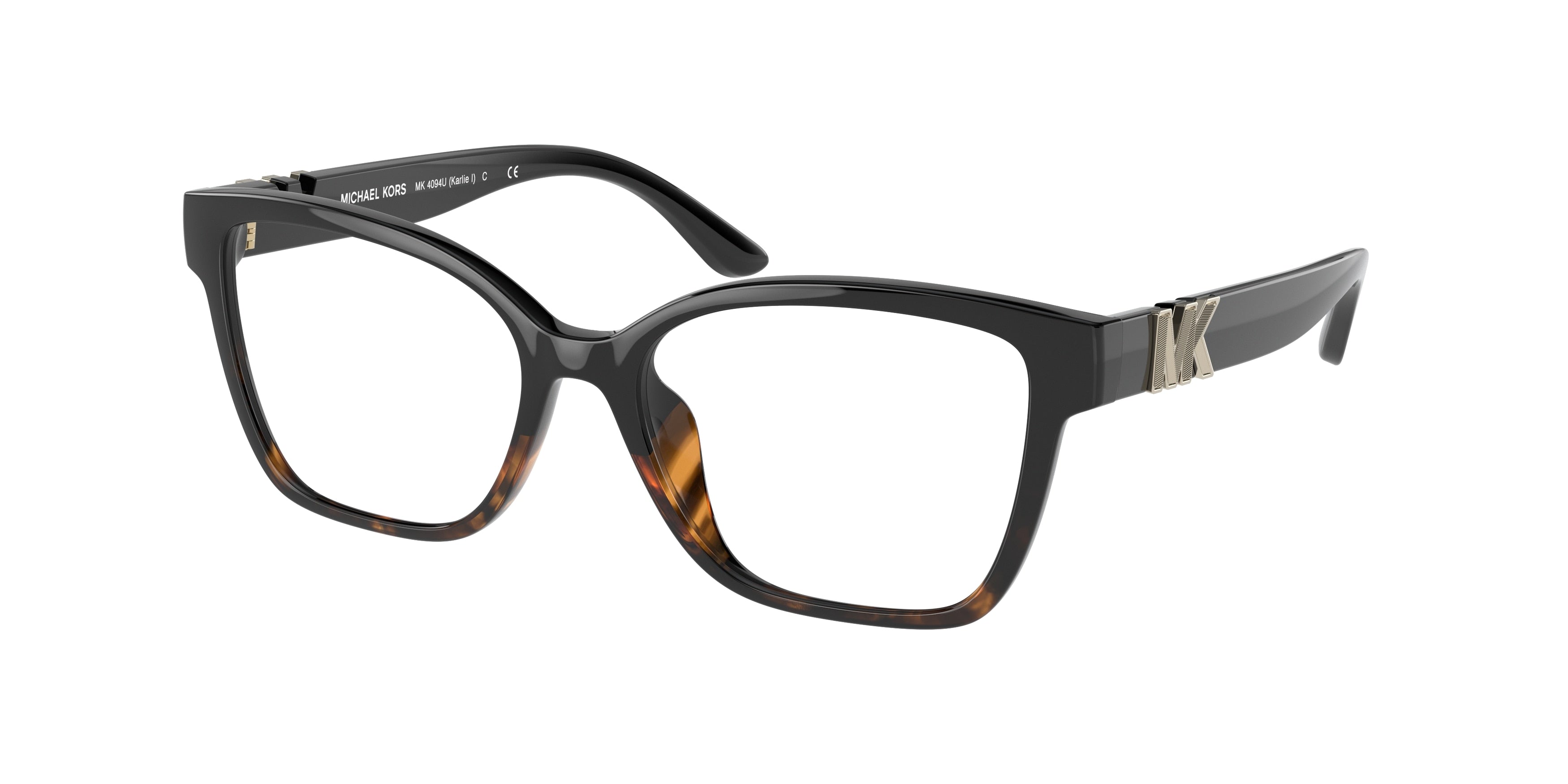 Gafas Oftálmicas Michael Kors Karlie I MK4094U Negro/Carey Oscuro