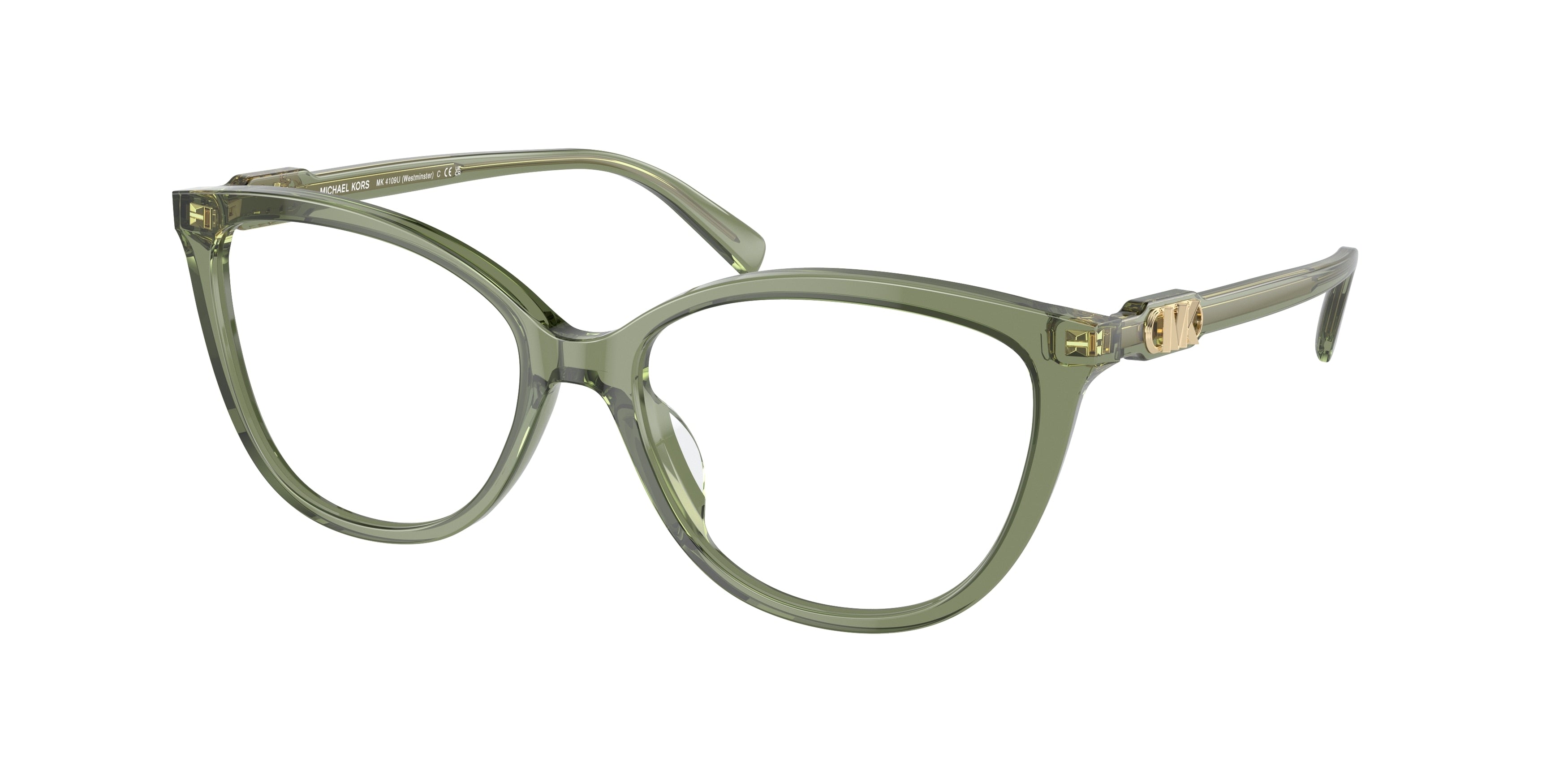Gafas Oftálmicas Michael Kors Westminster MK4109U Verde Traslúcido