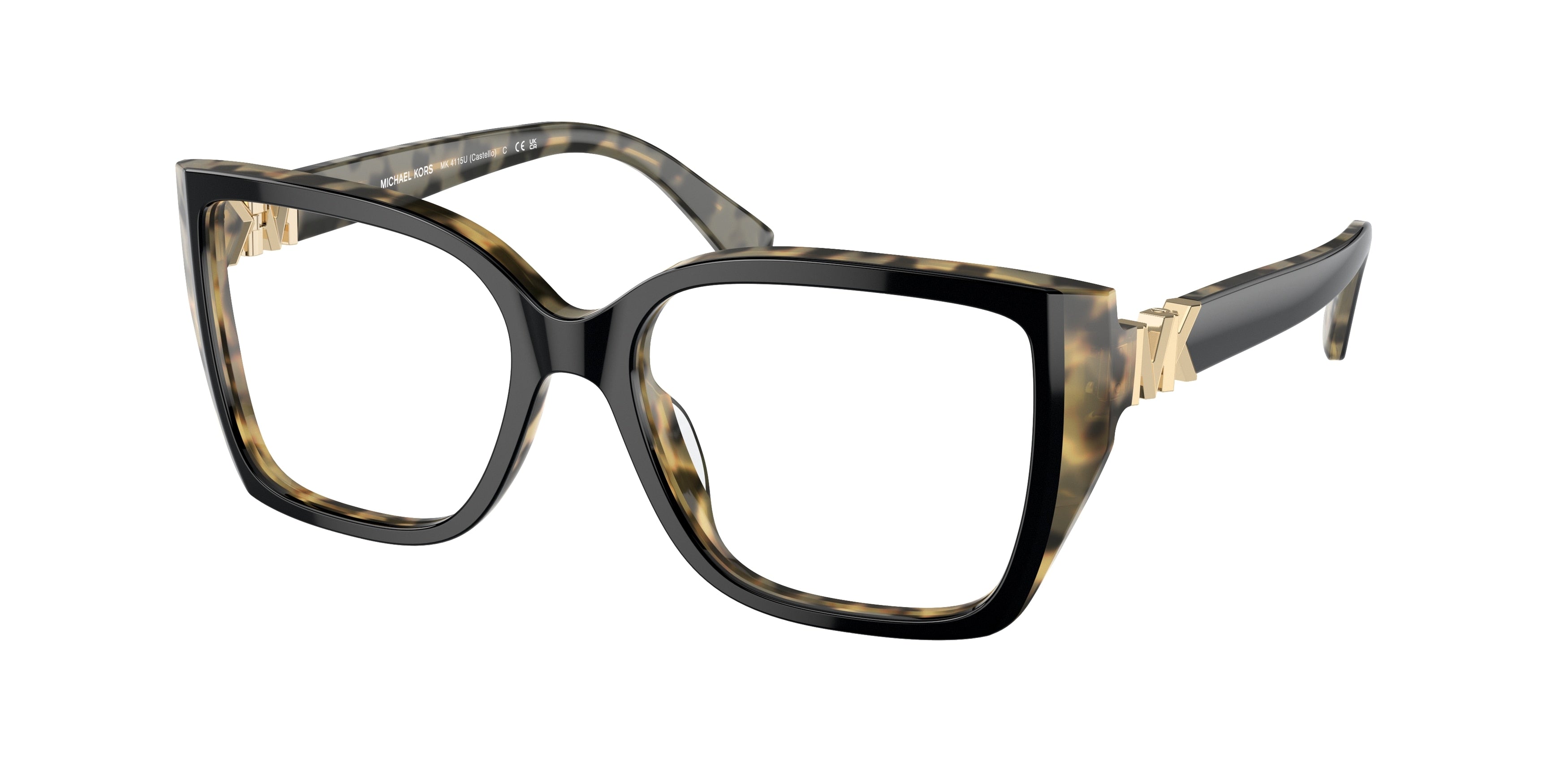 Gafas Oftálmicas Michael Kors Castello MK4115U Negro/tortuga ámbar