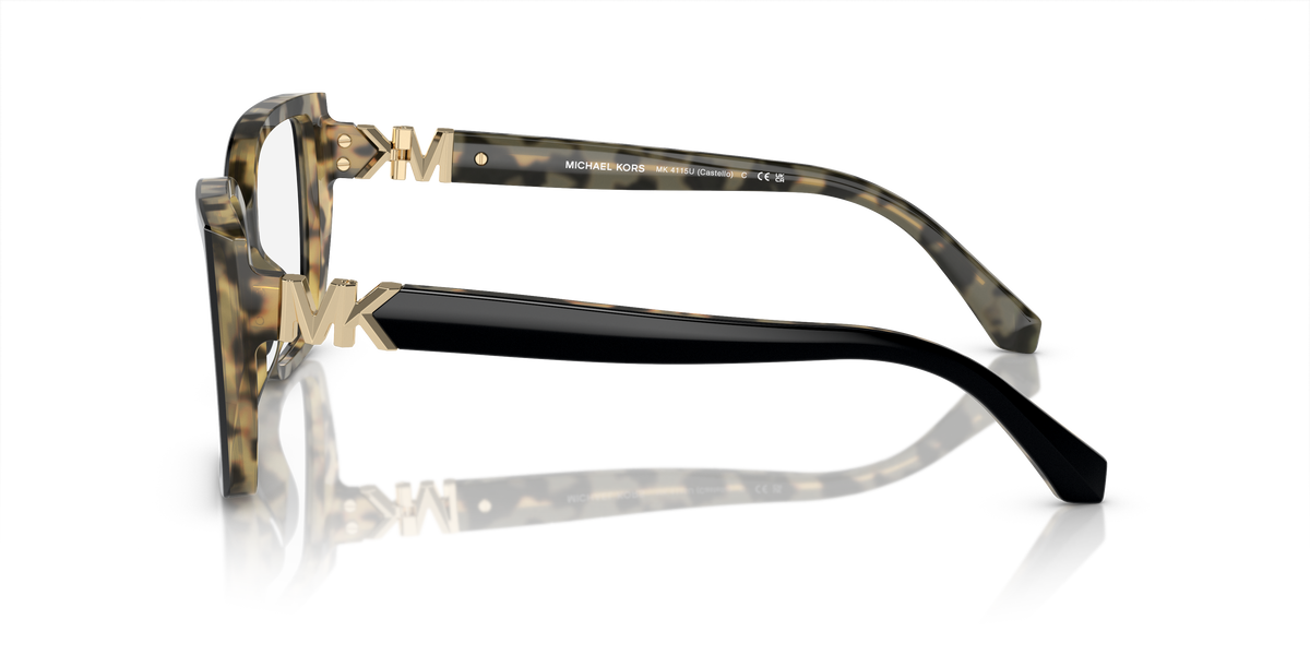 Gafas Oftálmicas Michael Kors Castello MK4115U Negro/tortuga ámbar
