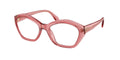 Gafas Oftálmicas Michael Kors Seaside MK4116U Rosáceo traslúcido