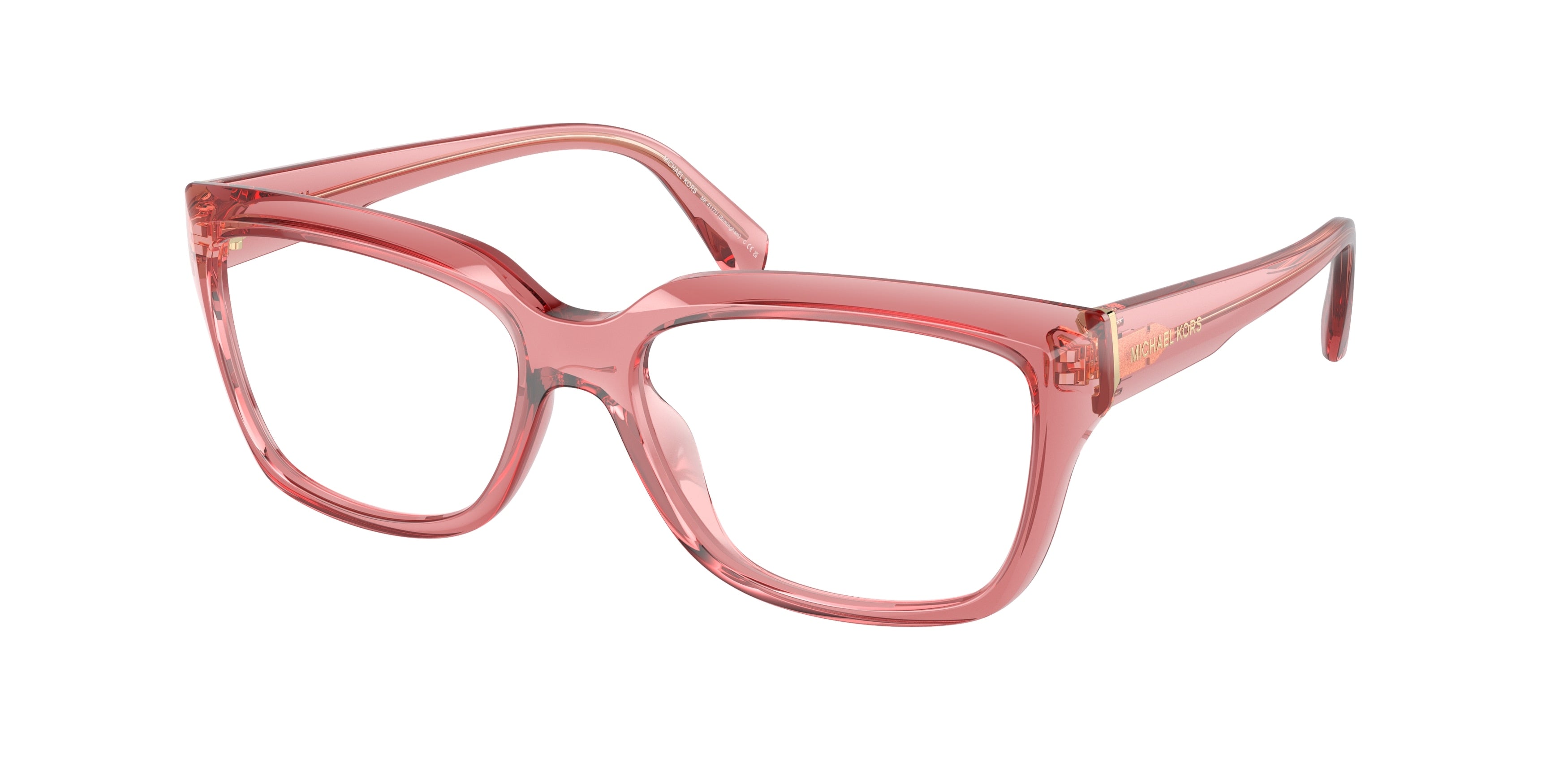 Gafas Oftálmicas Michael Kors Birmingham MK4117U Rosáceo traslúcido