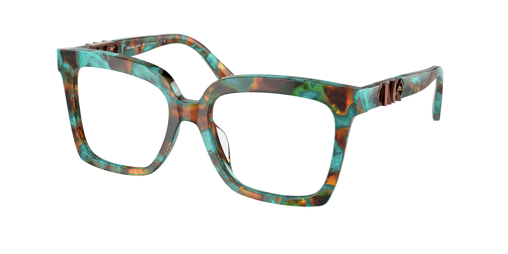 Gafas Oftálmicas Michael Kors Nassau MK4119U Carey estampado turquesa