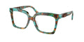 Gafas Oftálmicas Michael Kors Nassau MK4119U Carey estampado turquesa