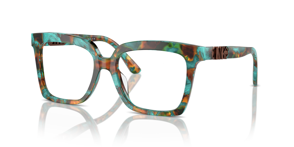 Gafas Oftálmicas Michael Kors Nassau MK4119U Carey estampado turquesa