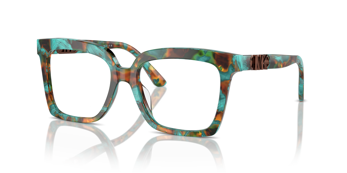 Gafas Oftálmicas Michael Kors Nassau MK4119U Carey estampado turquesa